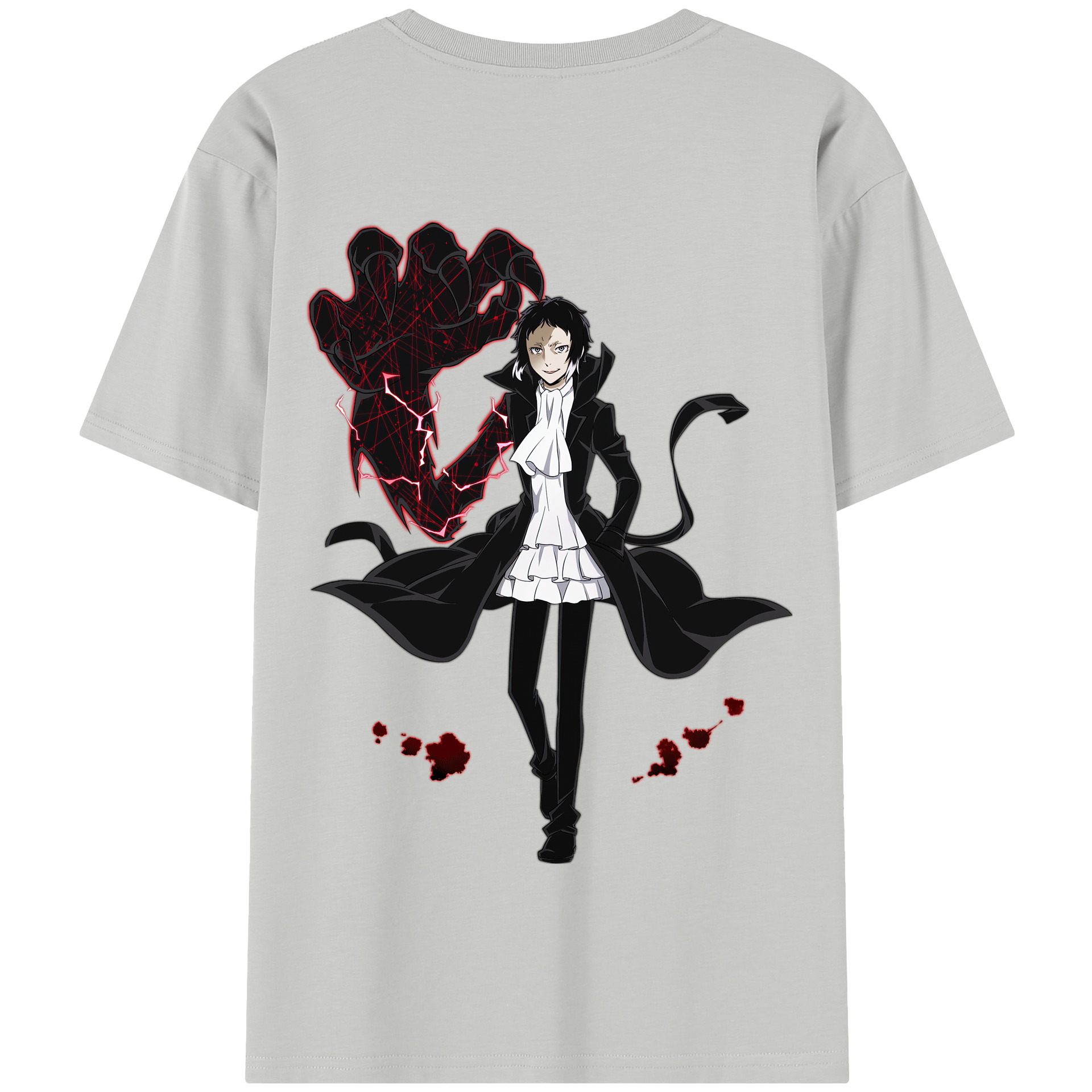 （画像用） 文豪ストレイドッグス Bungo Stray Dogs 綿100％半袖Tシャツ（背面プリント）