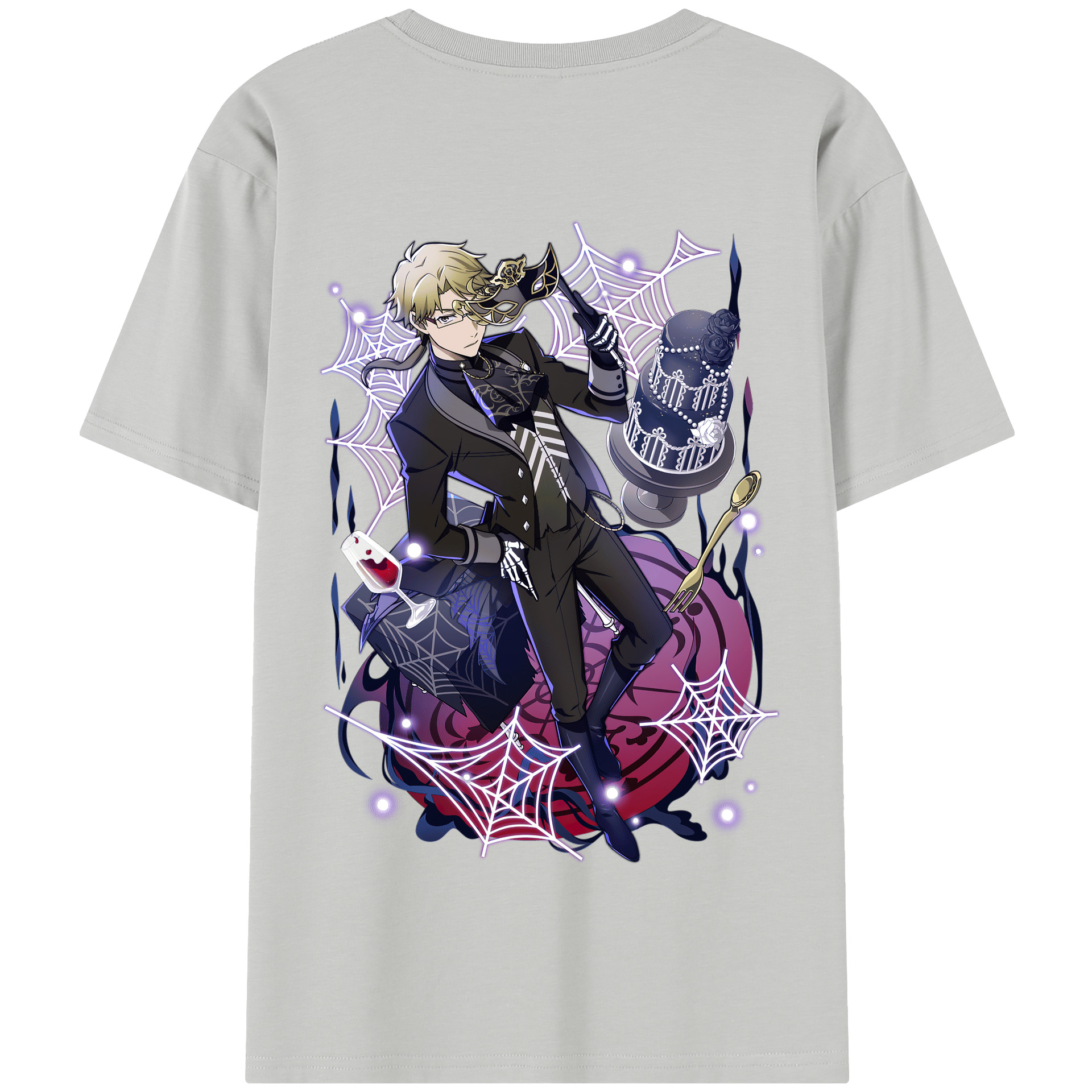 （画像用） 文豪ストレイドッグス Bungo Stray Dogs 綿100％半袖Tシャツ（背面プリント）