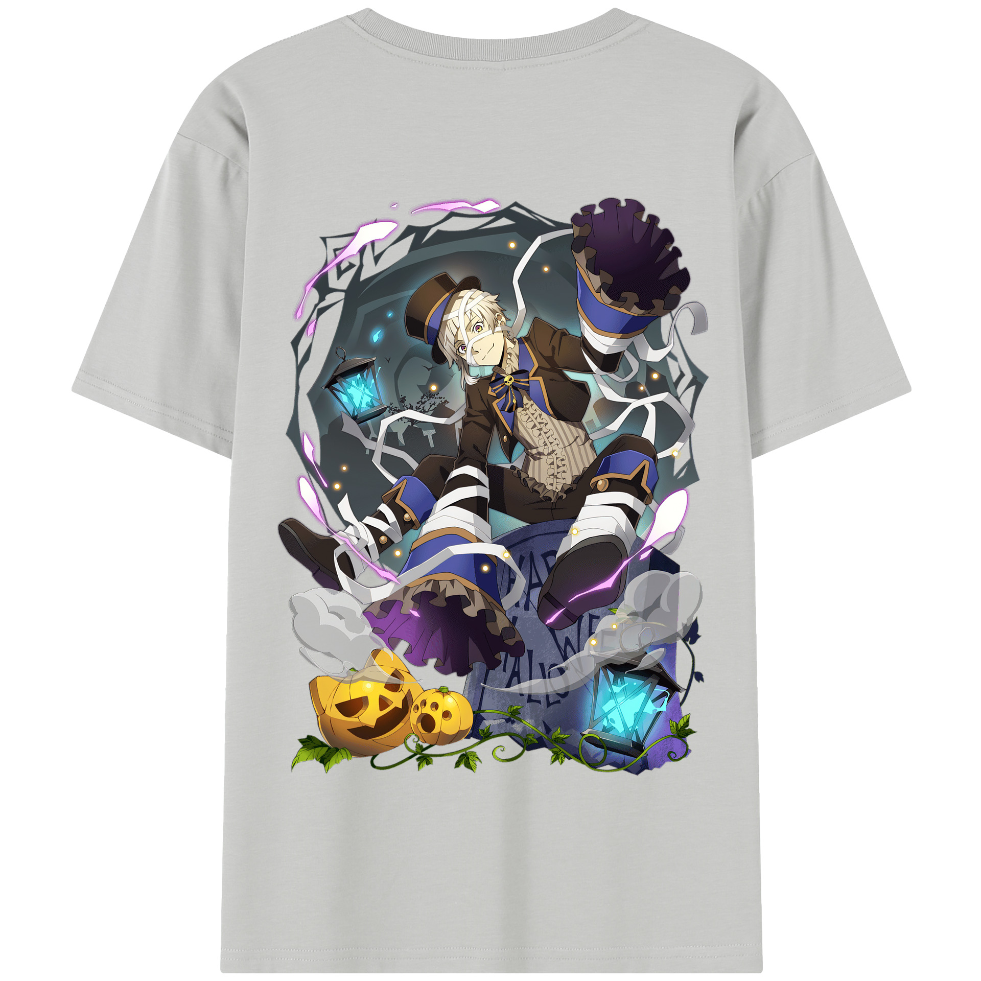 （画像用） 文豪ストレイドッグス Bungo Stray Dogs 綿100％半袖Tシャツ（背面プリント）