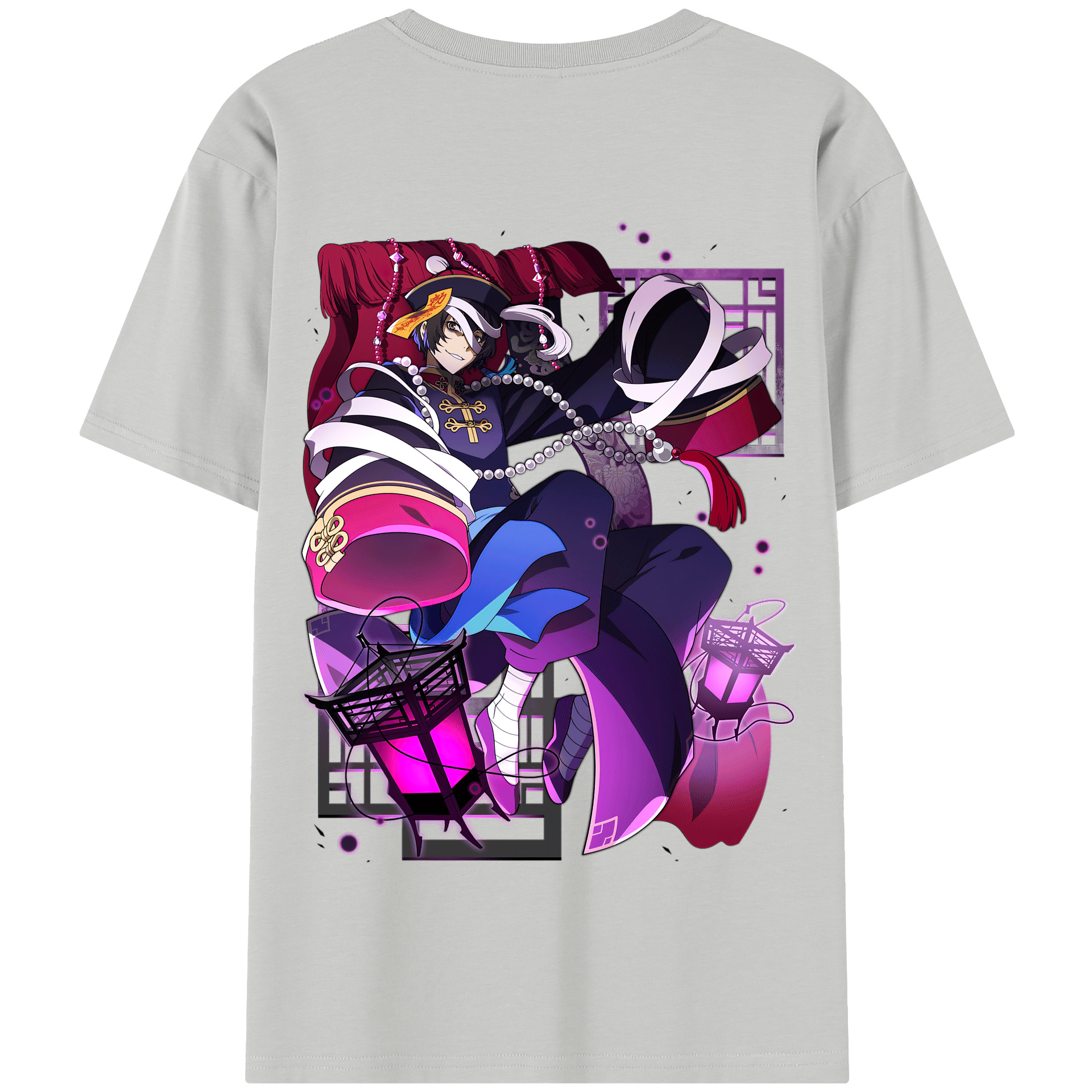 （画像用） 文豪ストレイドッグス Bungo Stray Dogs 綿100％半袖Tシャツ（背面プリント）