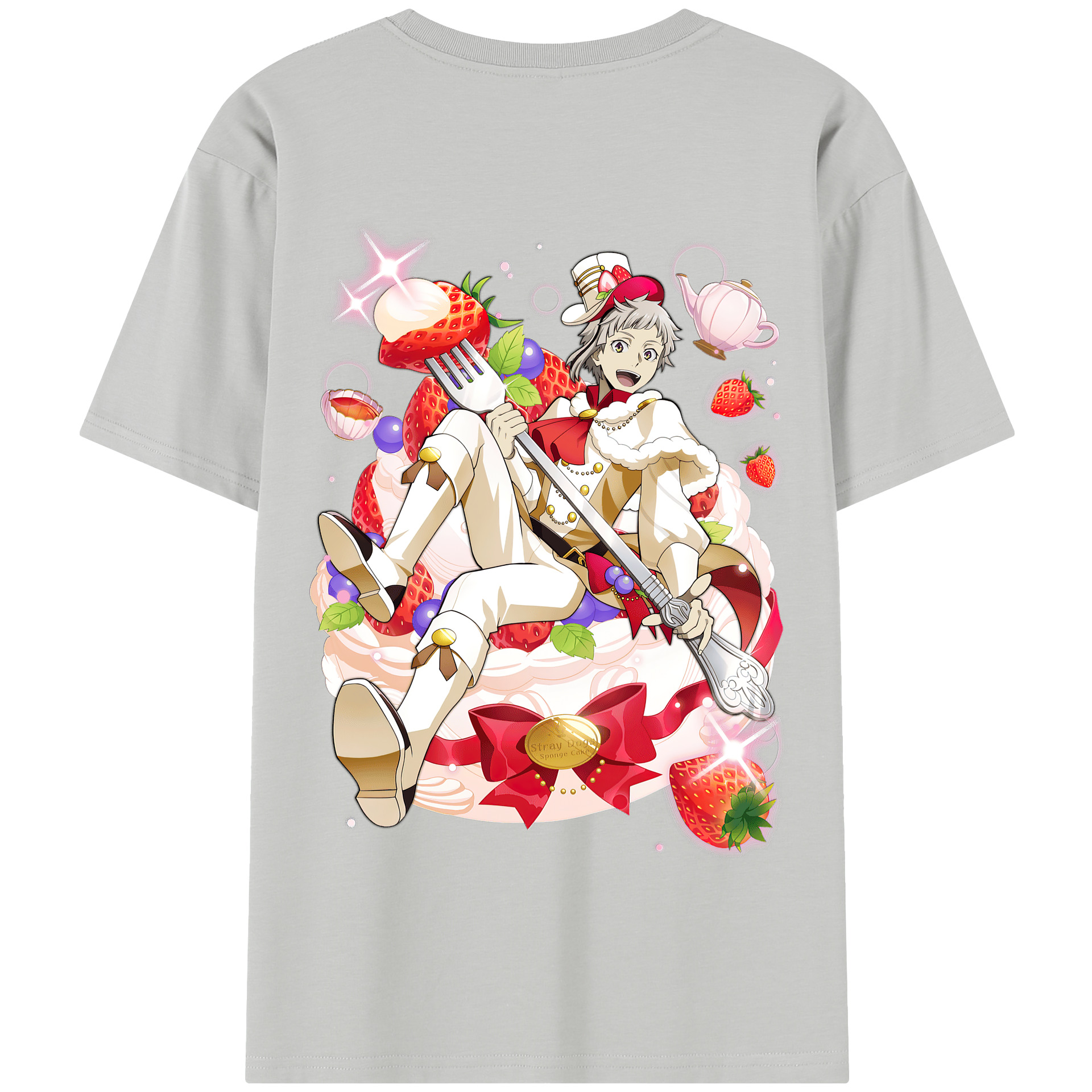 （画像用） 文豪ストレイドッグス Bungo Stray Dogs 綿100％半袖Tシャツ（背面プリント）