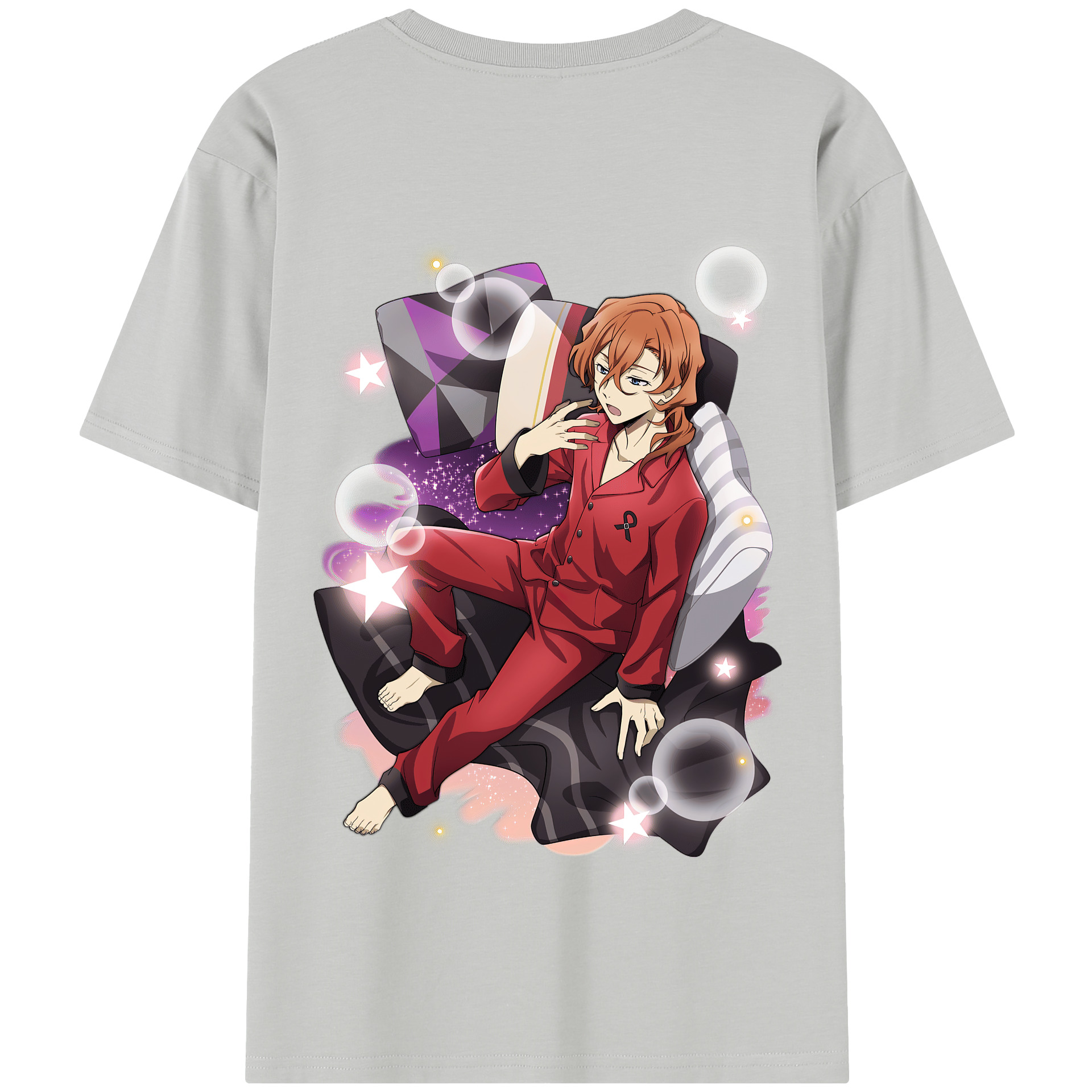 （画像用） 文豪ストレイドッグス Bungo Stray Dogs 綿100％半袖Tシャツ（背面プリント）