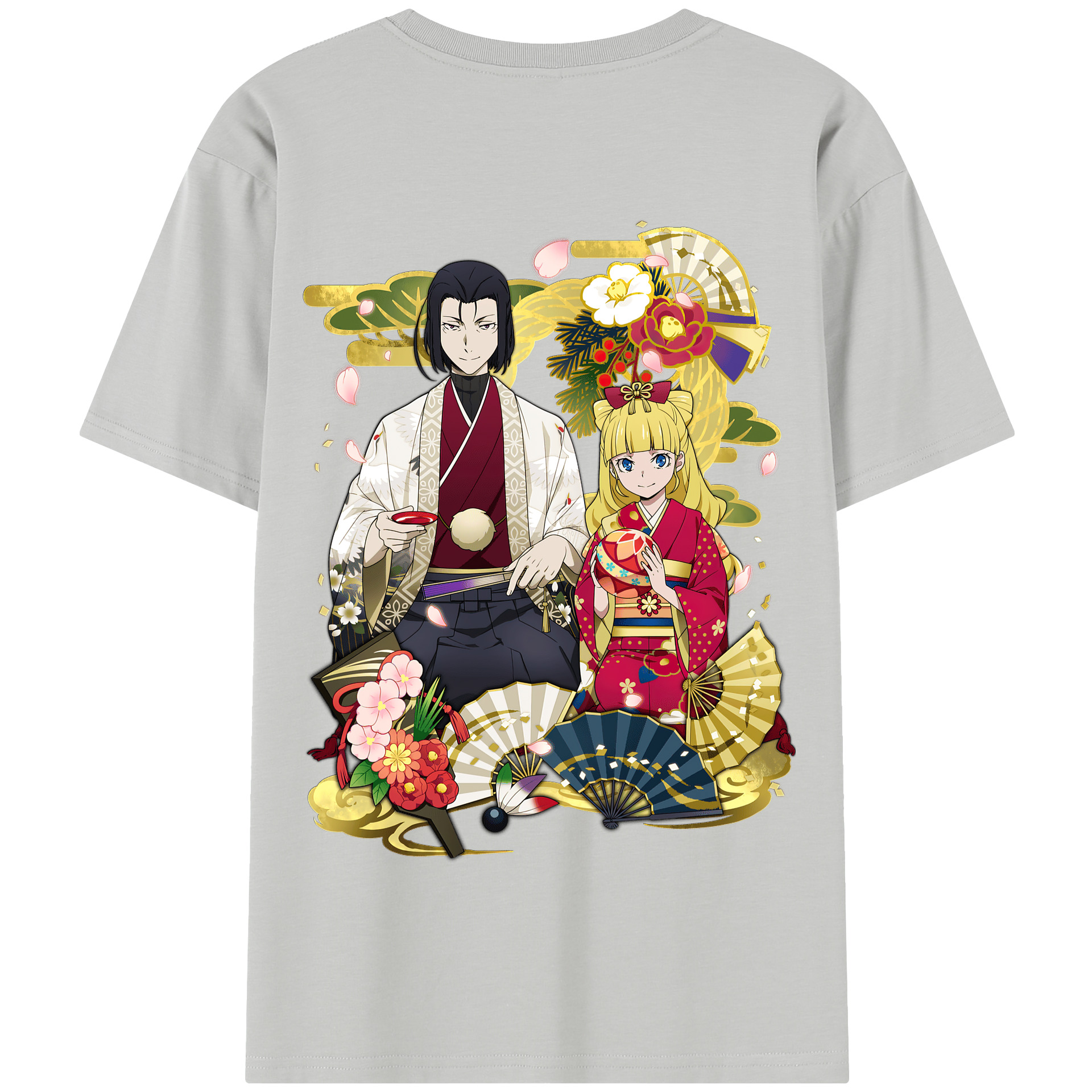 （画像用） 文豪ストレイドッグス Bungo Stray Dogs 綿100％半袖Tシャツ（背面プリント）