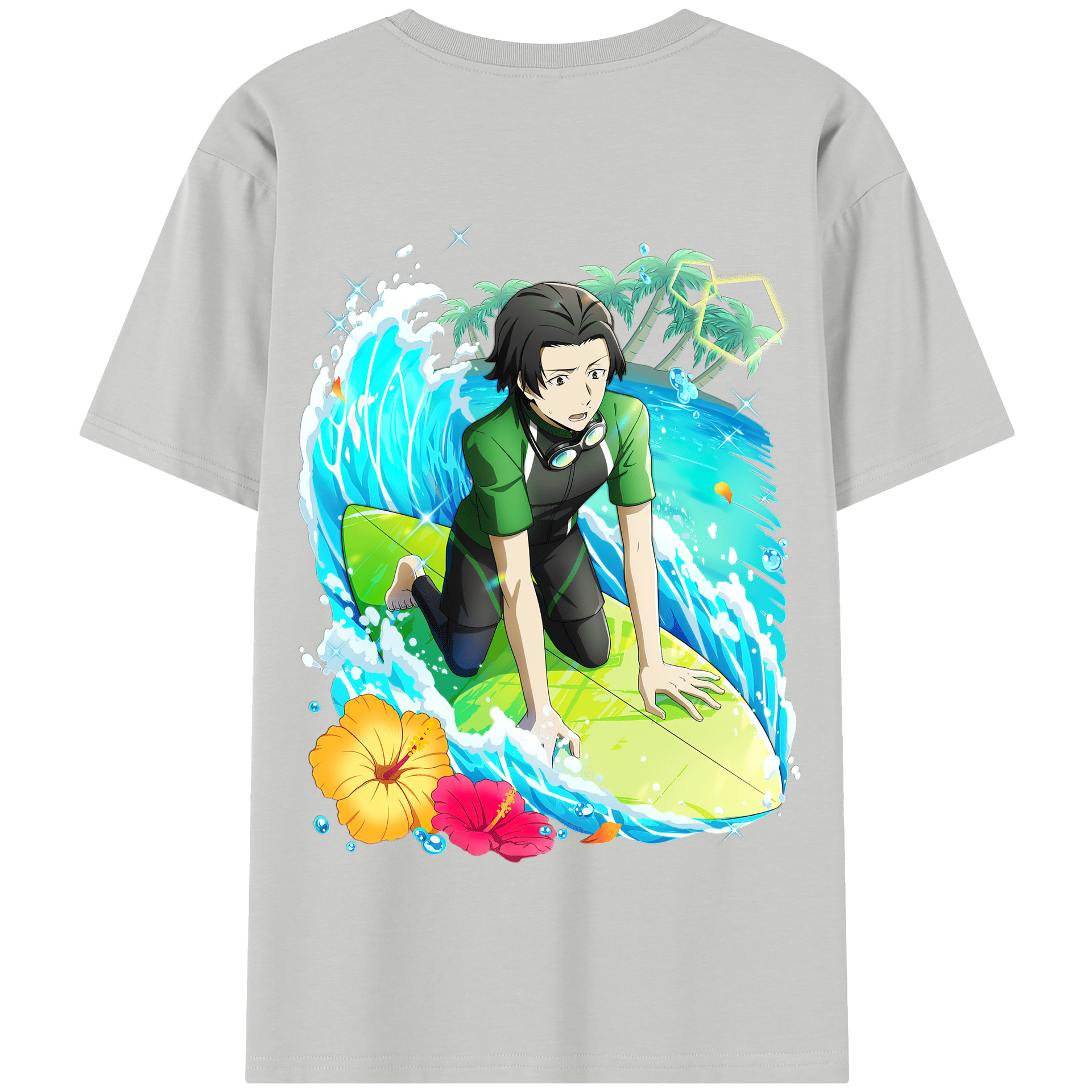 （画像用） 文豪ストレイドッグス Bungo Stray Dogs 綿100％半袖Tシャツ（背面プリント）