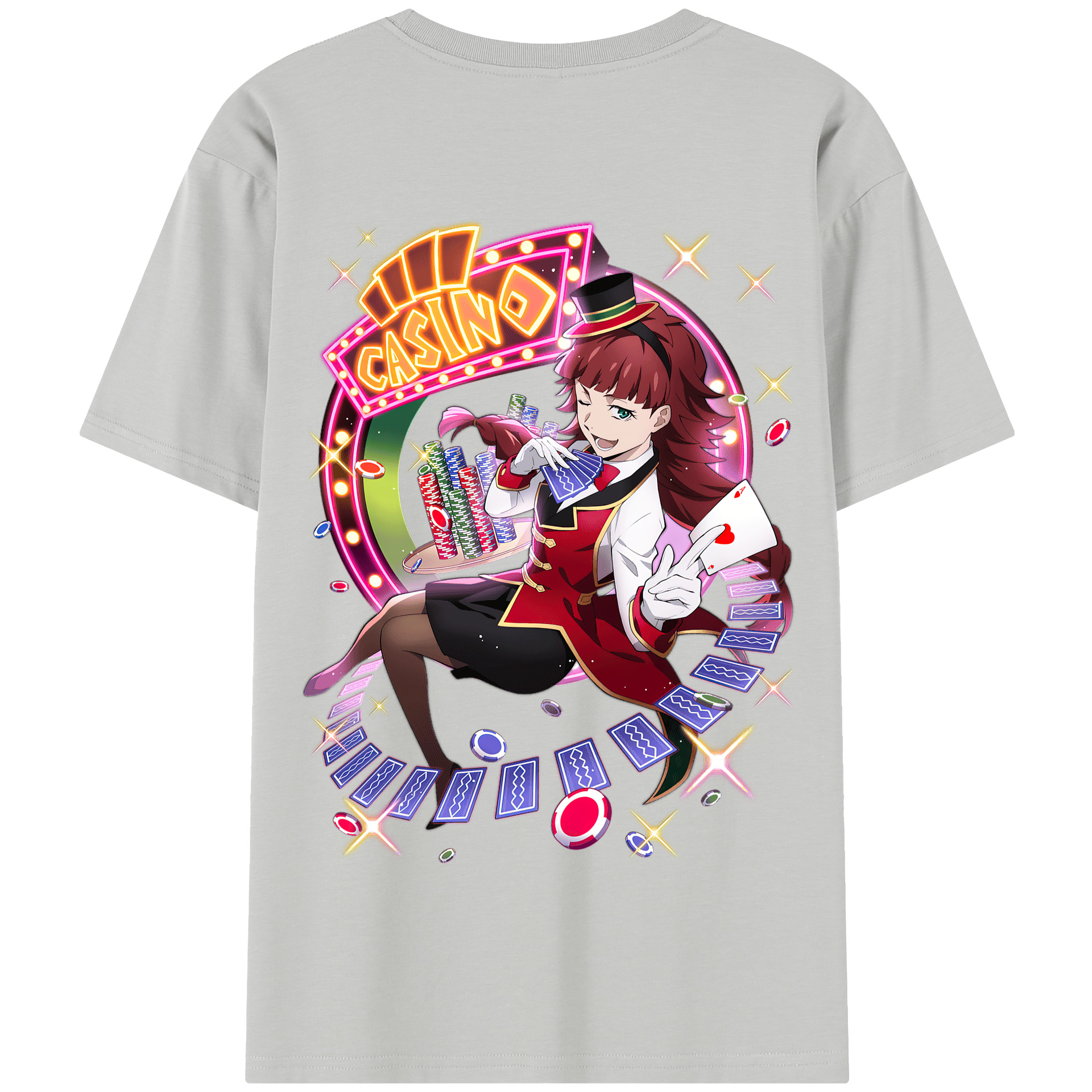 （画像用） 文豪ストレイドッグス Bungo Stray Dogs 綿100％半袖Tシャツ（背面プリント）