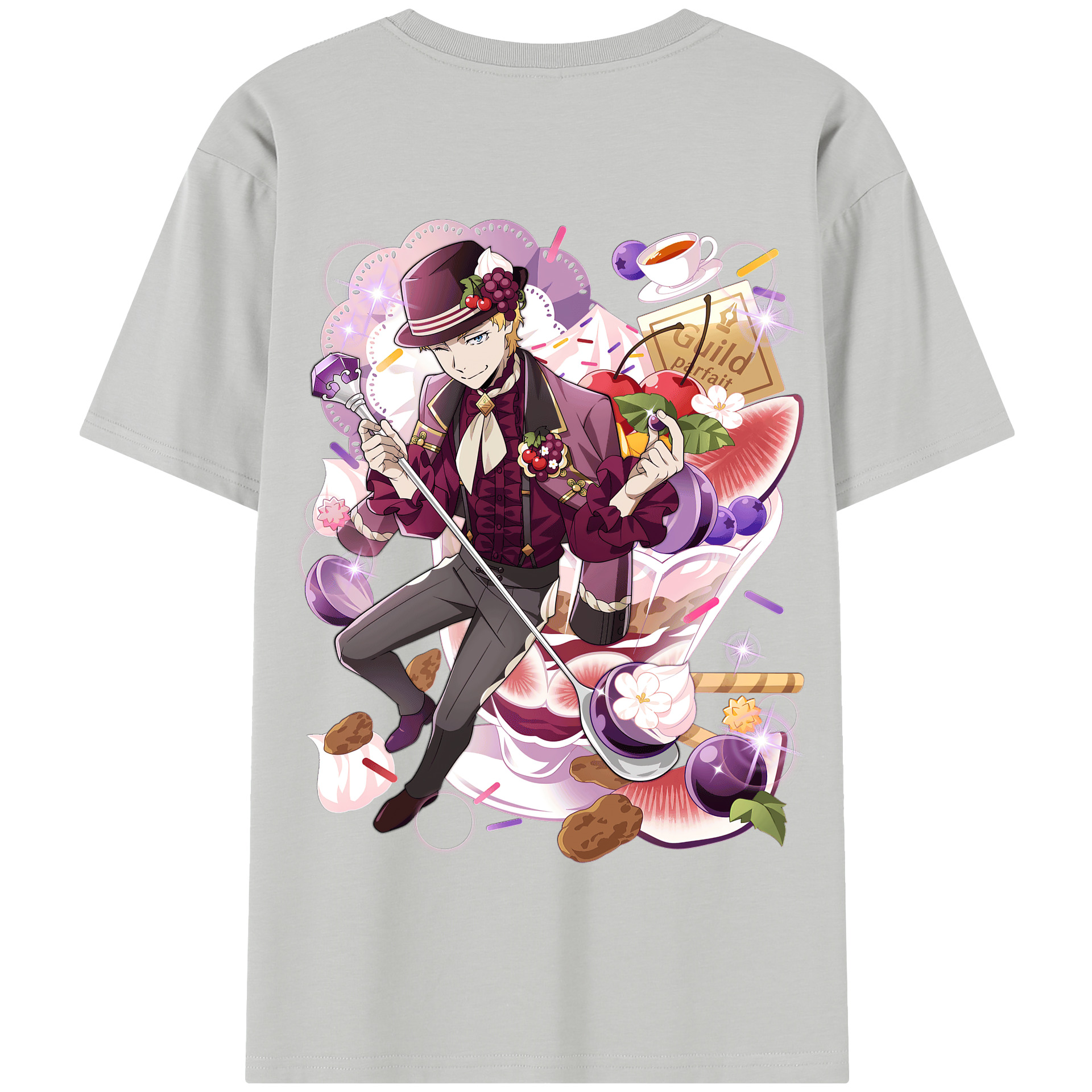 （画像用） 文豪ストレイドッグス Bungo Stray Dogs 綿100％半袖Tシャツ（背面プリント）