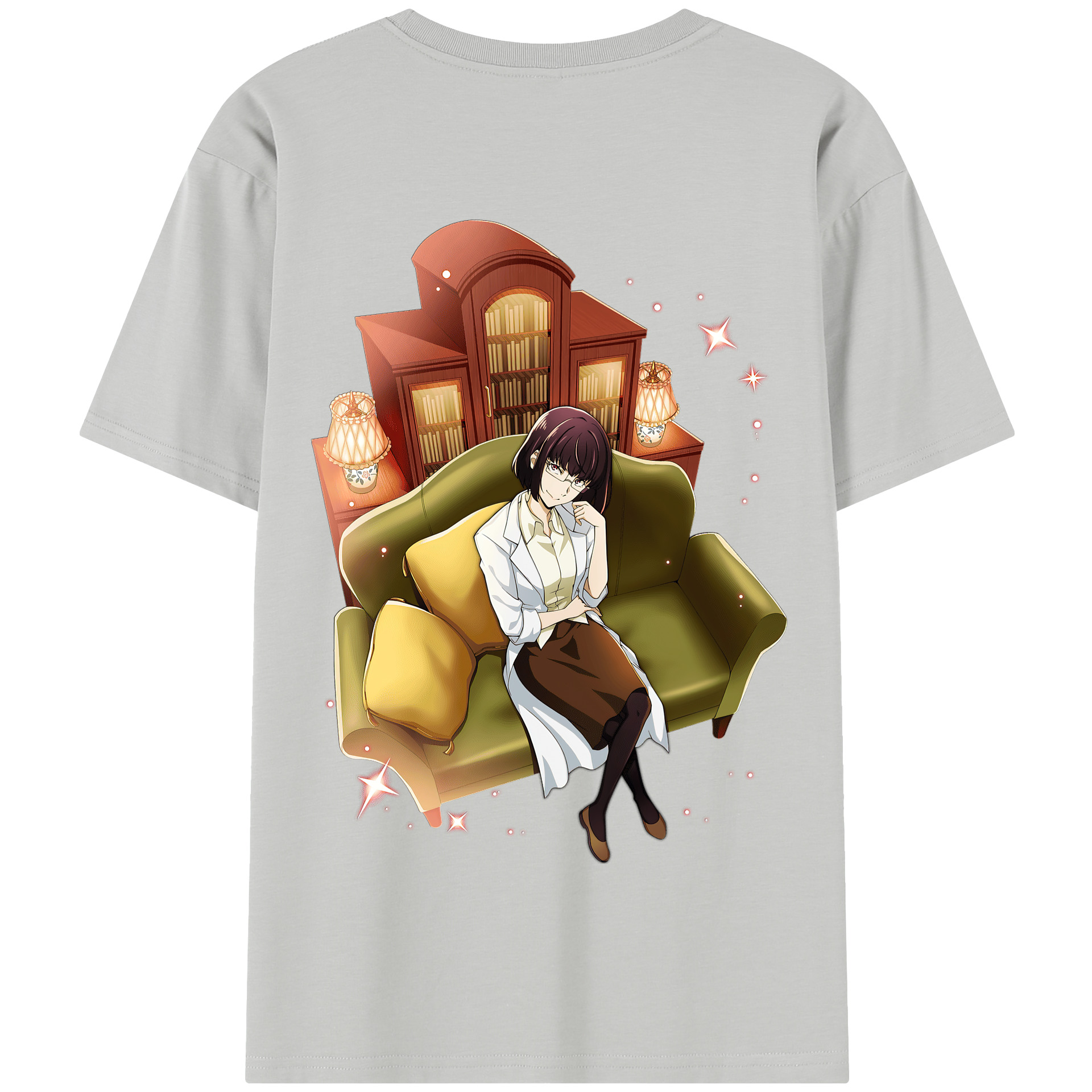 （画像用） 文豪ストレイドッグス Bungo Stray Dogs 綿100％半袖Tシャツ（背面プリント）