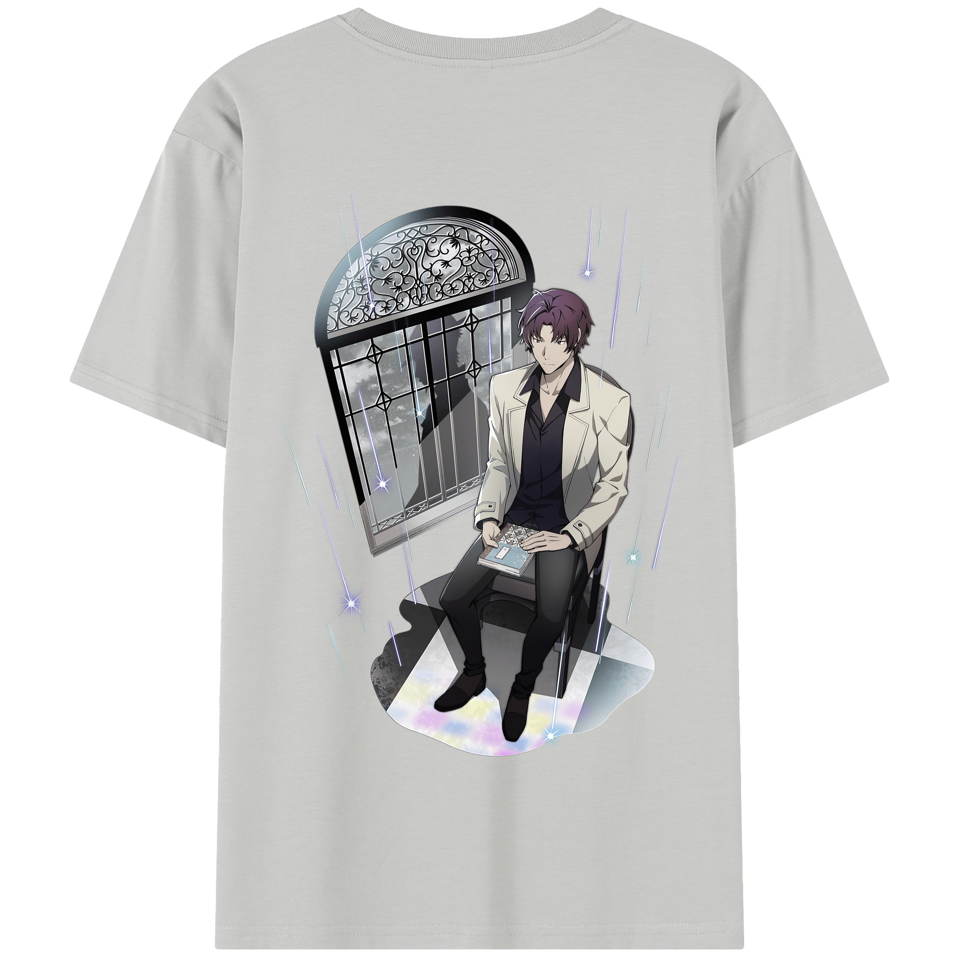 （画像用） 文豪ストレイドッグス Bungo Stray Dogs 綿100％半袖Tシャツ（背面プリント）