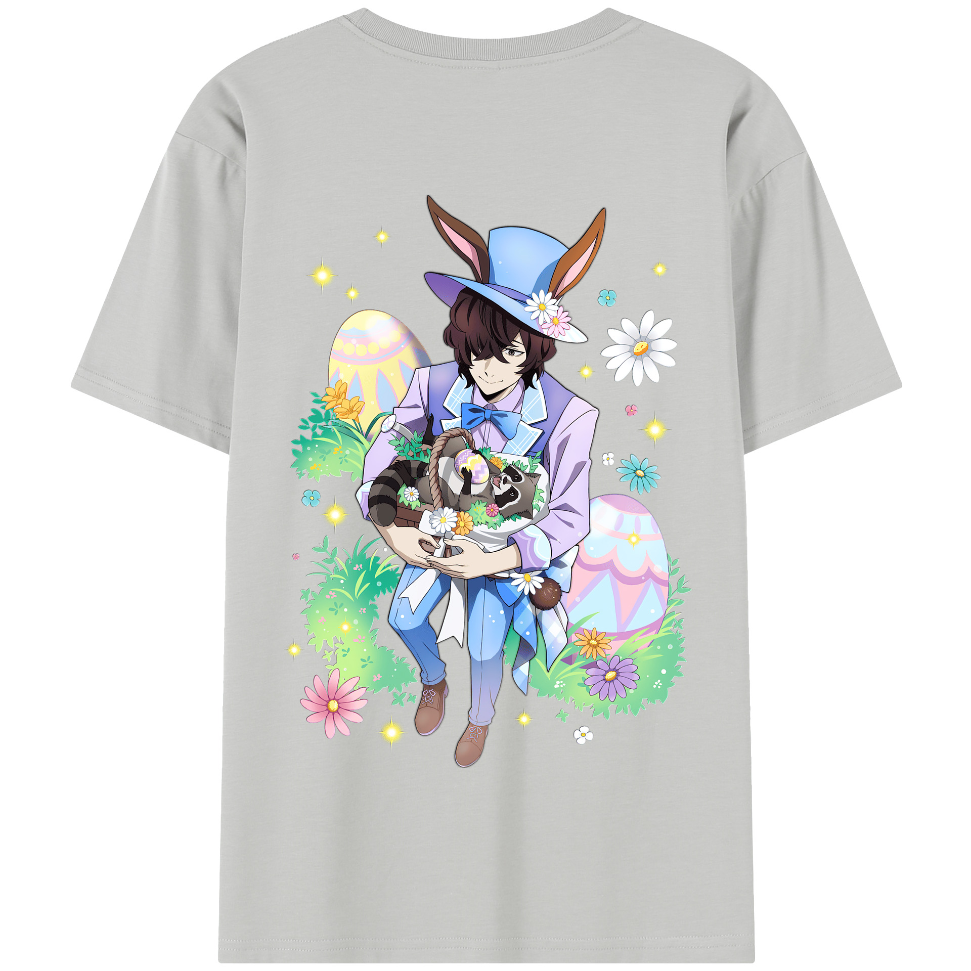 （画像用） 文豪ストレイドッグス Bungo Stray Dogs 綿100％半袖Tシャツ（背面プリント）