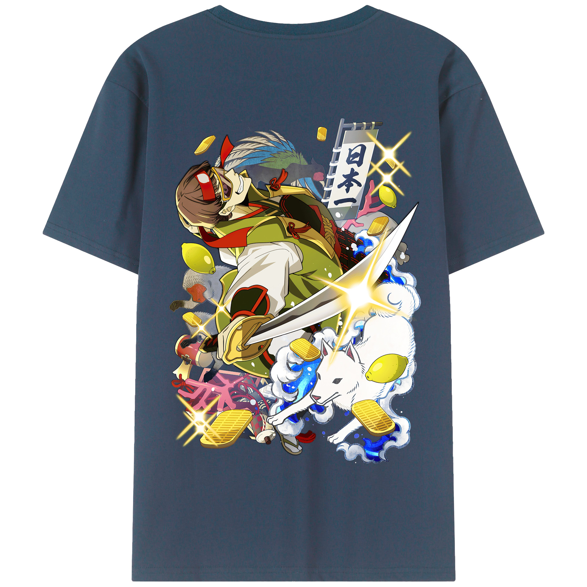 （画像用） 文豪ストレイドッグス Bungo Stray Dogs 綿100％半袖Tシャツ（背面プリント）