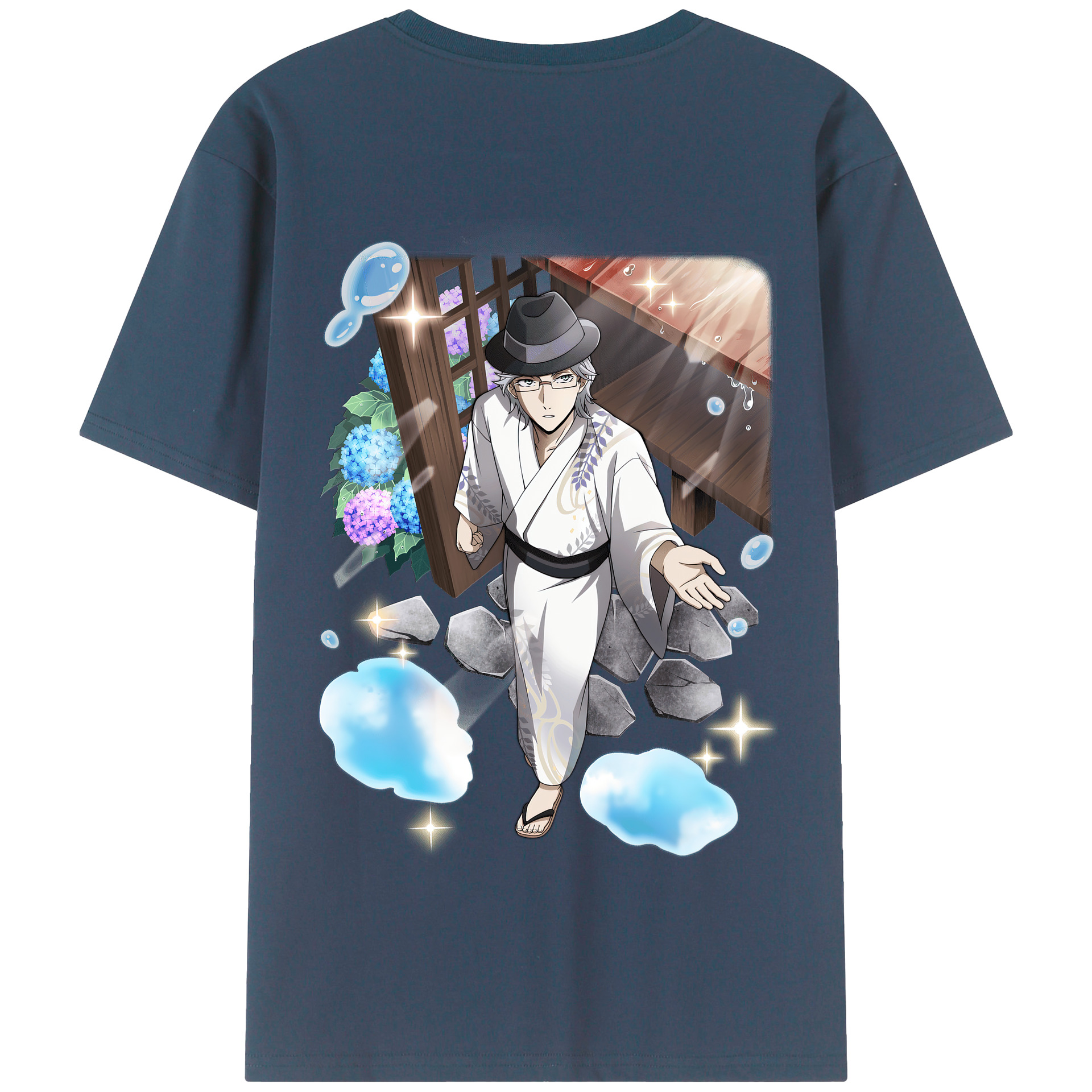 （画像用） 文豪ストレイドッグス Bungo Stray Dogs 綿100％半袖Tシャツ（背面プリント）