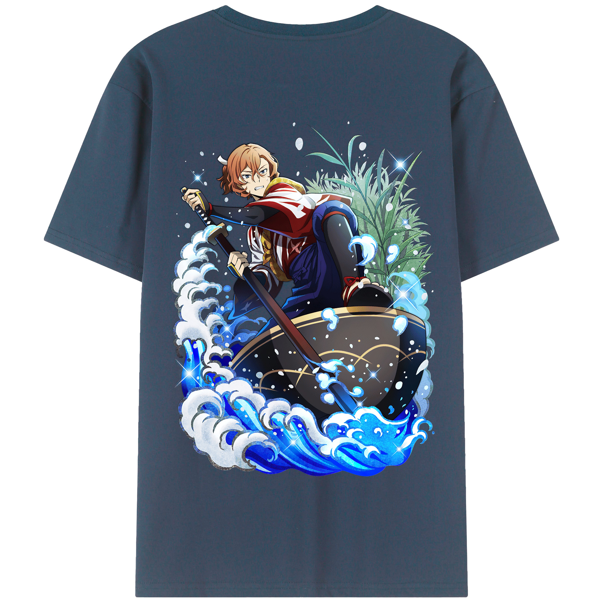 （画像用） 文豪ストレイドッグス Bungo Stray Dogs 綿100％半袖Tシャツ（背面プリント）