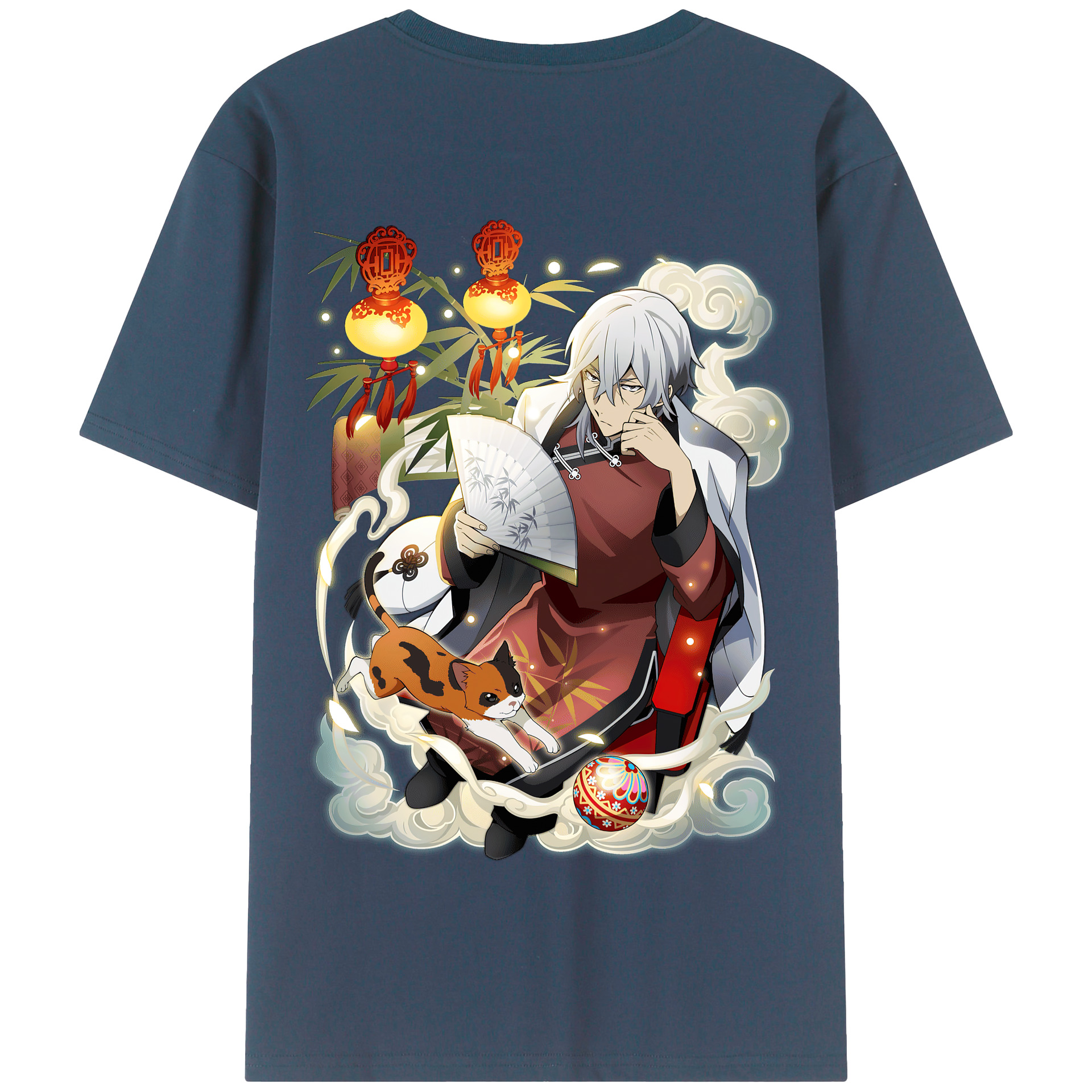 （画像用） 文豪ストレイドッグス Bungo Stray Dogs 綿100％半袖Tシャツ（背面プリント）