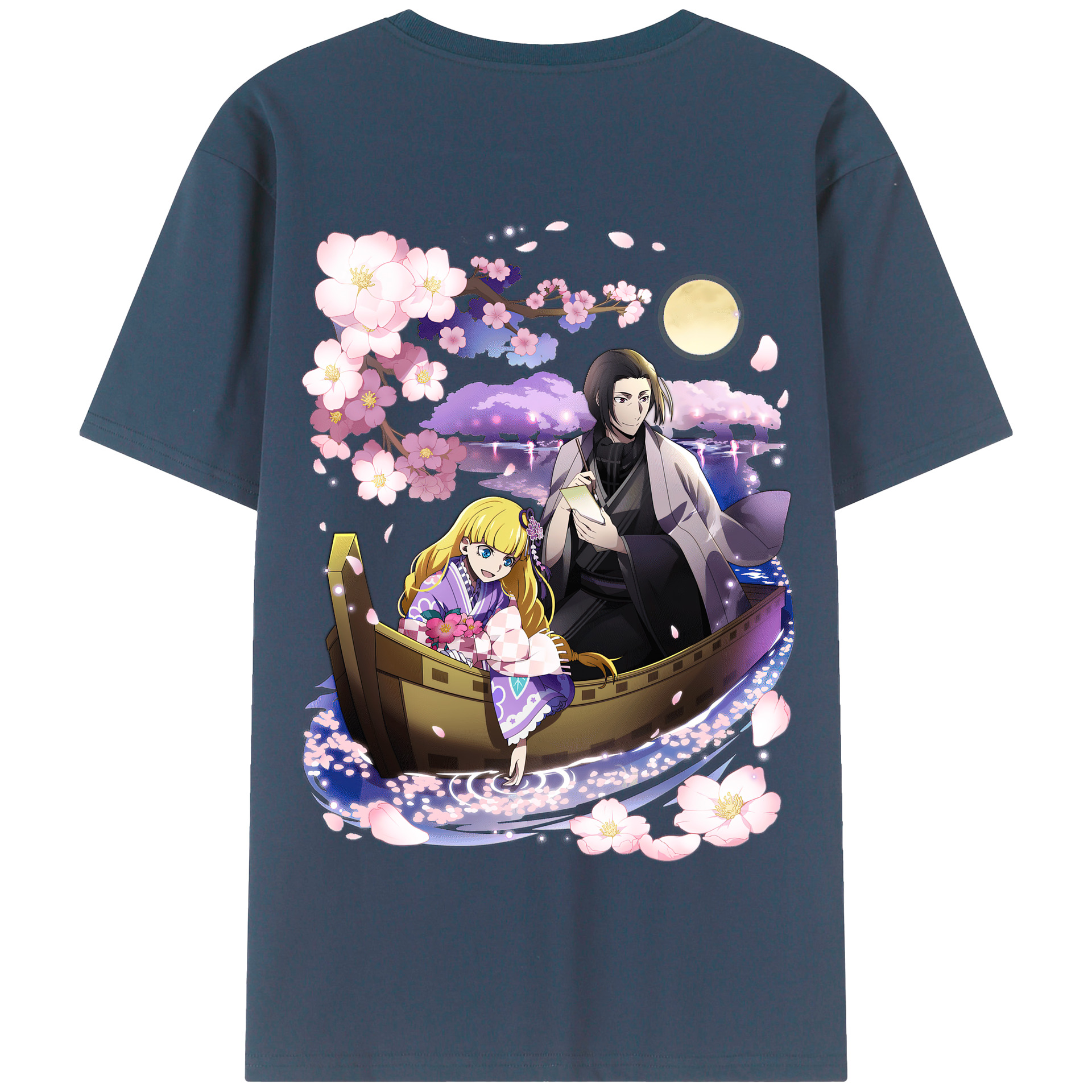 （画像用） 文豪ストレイドッグス Bungo Stray Dogs 綿100％半袖Tシャツ（背面プリント）