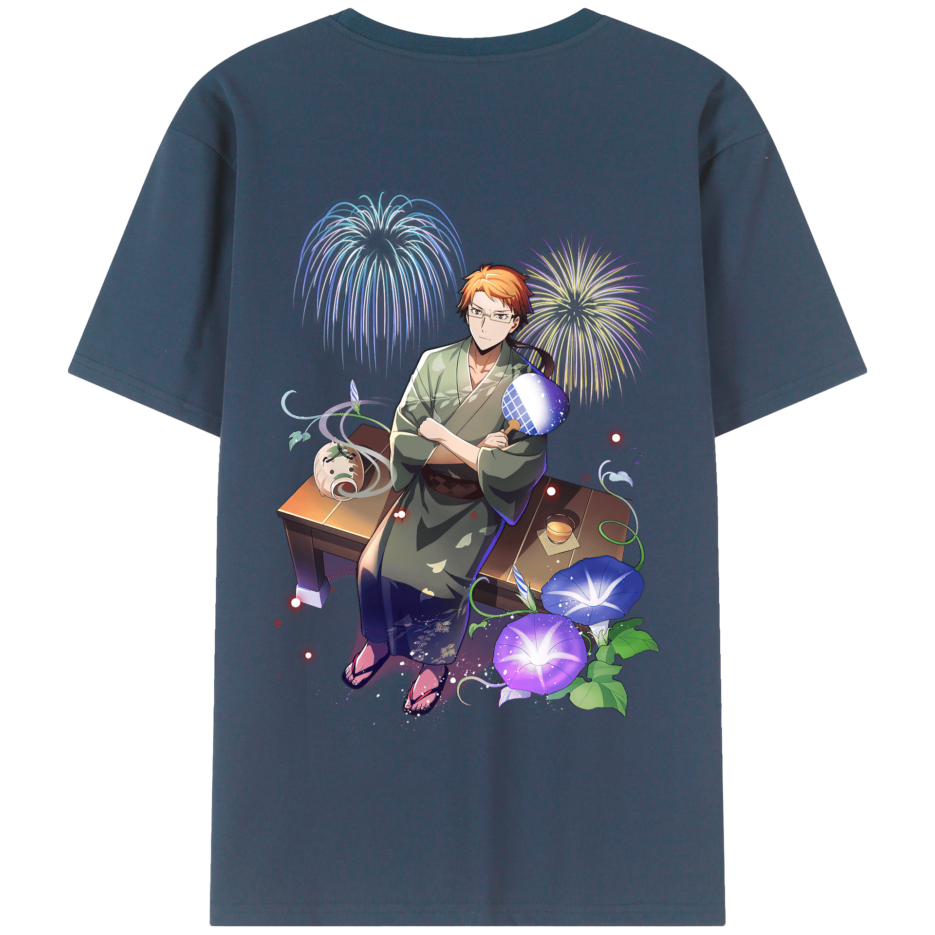 （画像用） 文豪ストレイドッグス Bungo Stray Dogs 綿100％半袖Tシャツ（背面プリント）