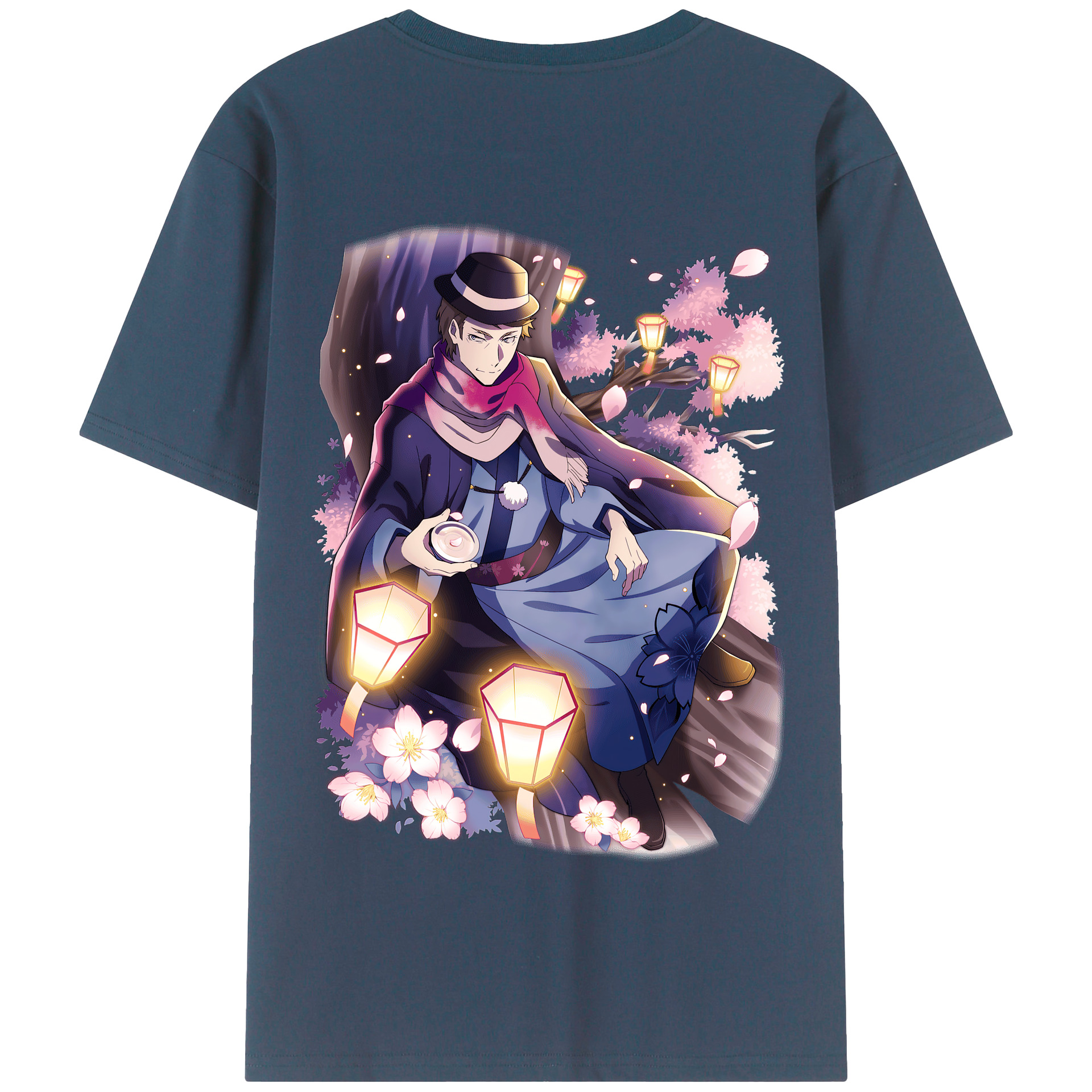 （画像用） 文豪ストレイドッグス Bungo Stray Dogs 綿100％半袖Tシャツ（背面プリント）