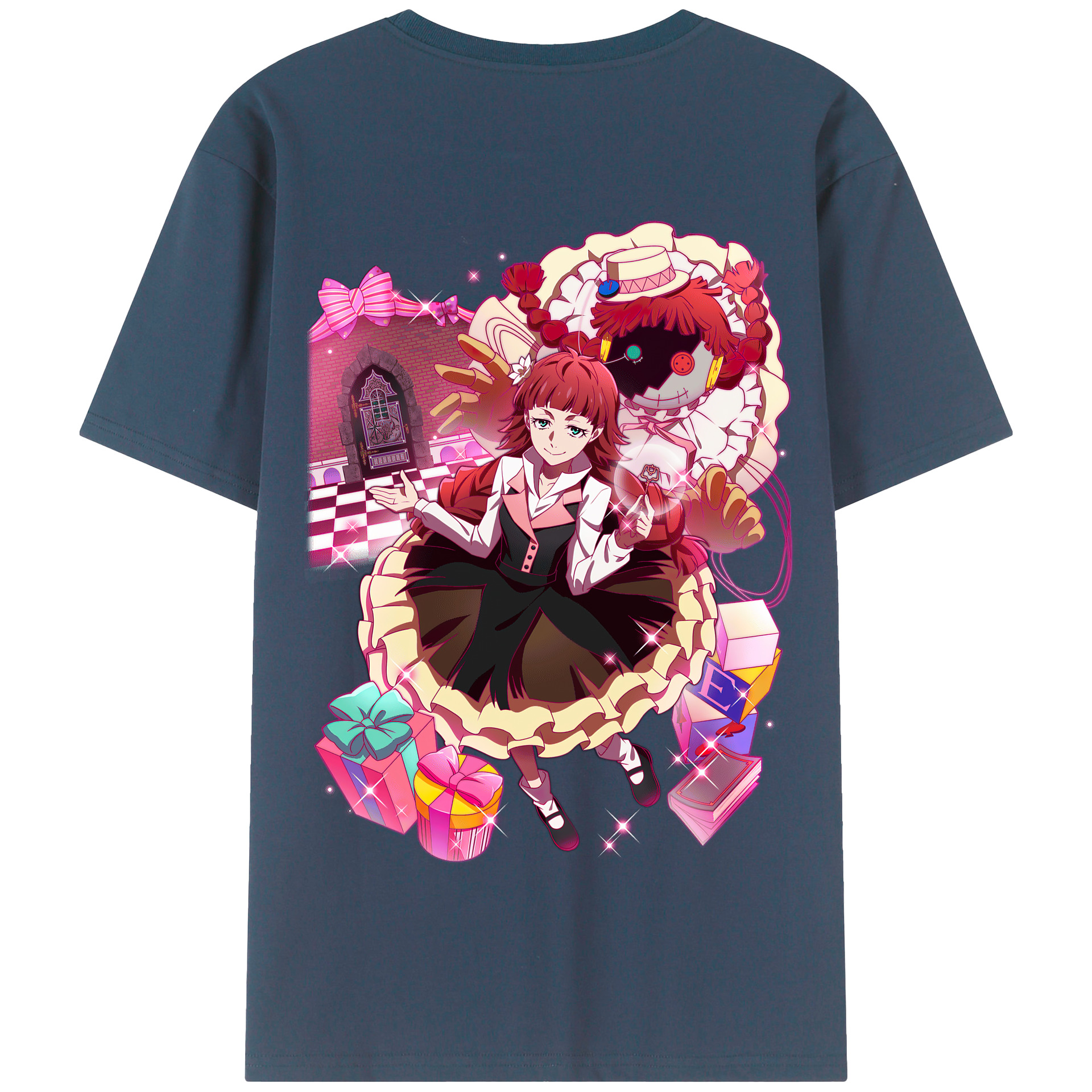 （画像用） 文豪ストレイドッグス Bungo Stray Dogs 綿100％半袖Tシャツ（背面プリント）
