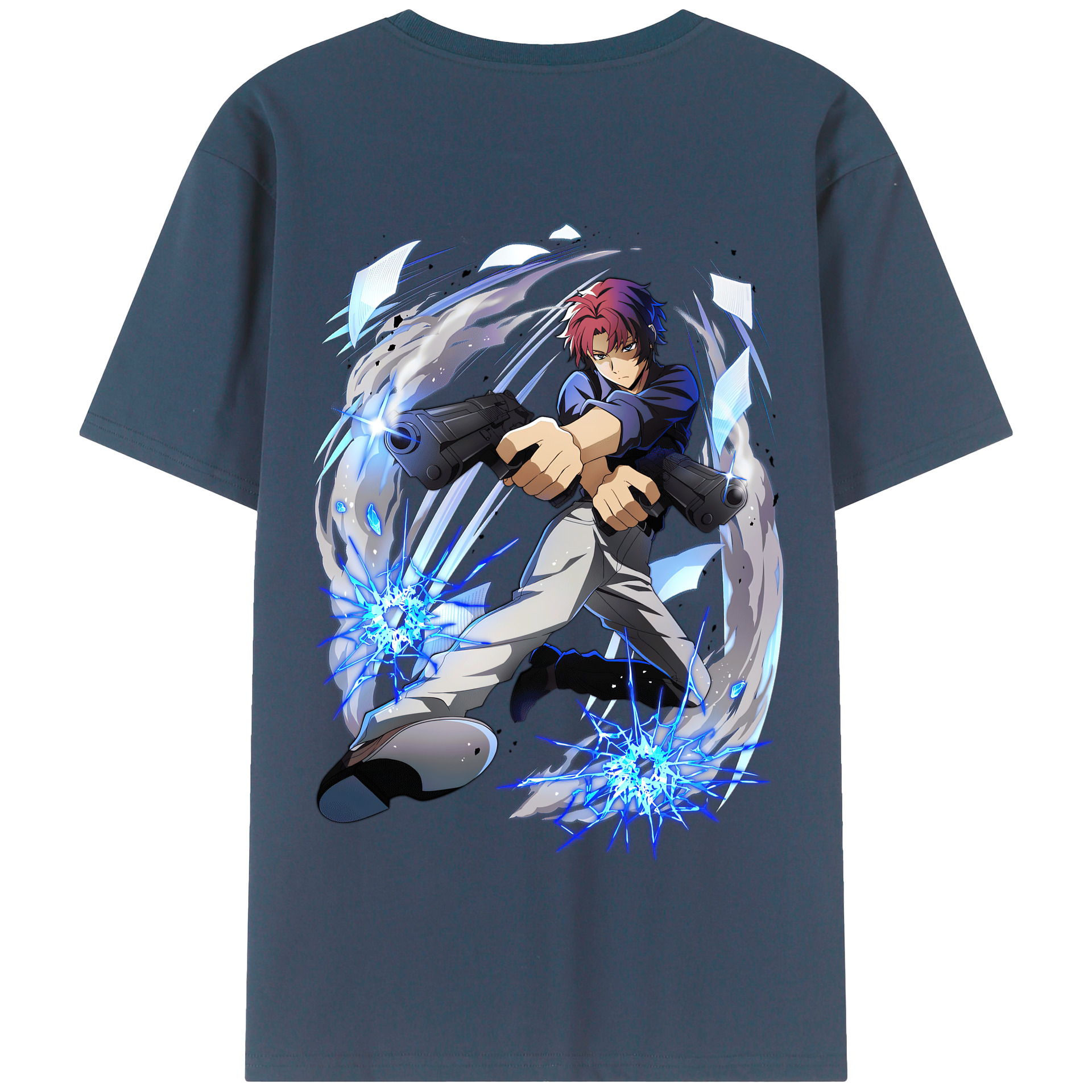 （画像用） 文豪ストレイドッグス Bungo Stray Dogs 綿100％半袖Tシャツ（背面プリント）