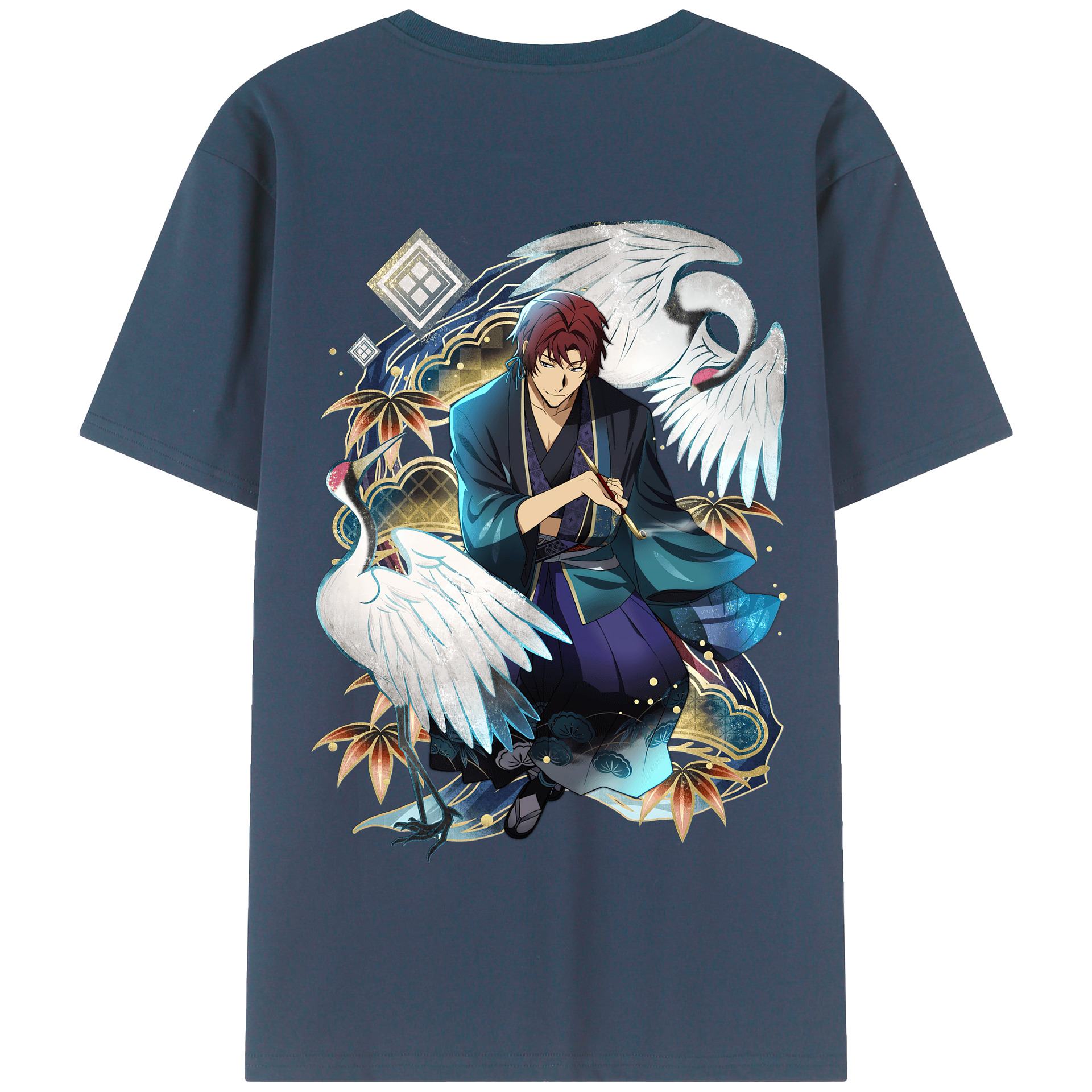 （画像用） 文豪ストレイドッグス Bungo Stray Dogs 綿100％半袖Tシャツ（背面プリント）