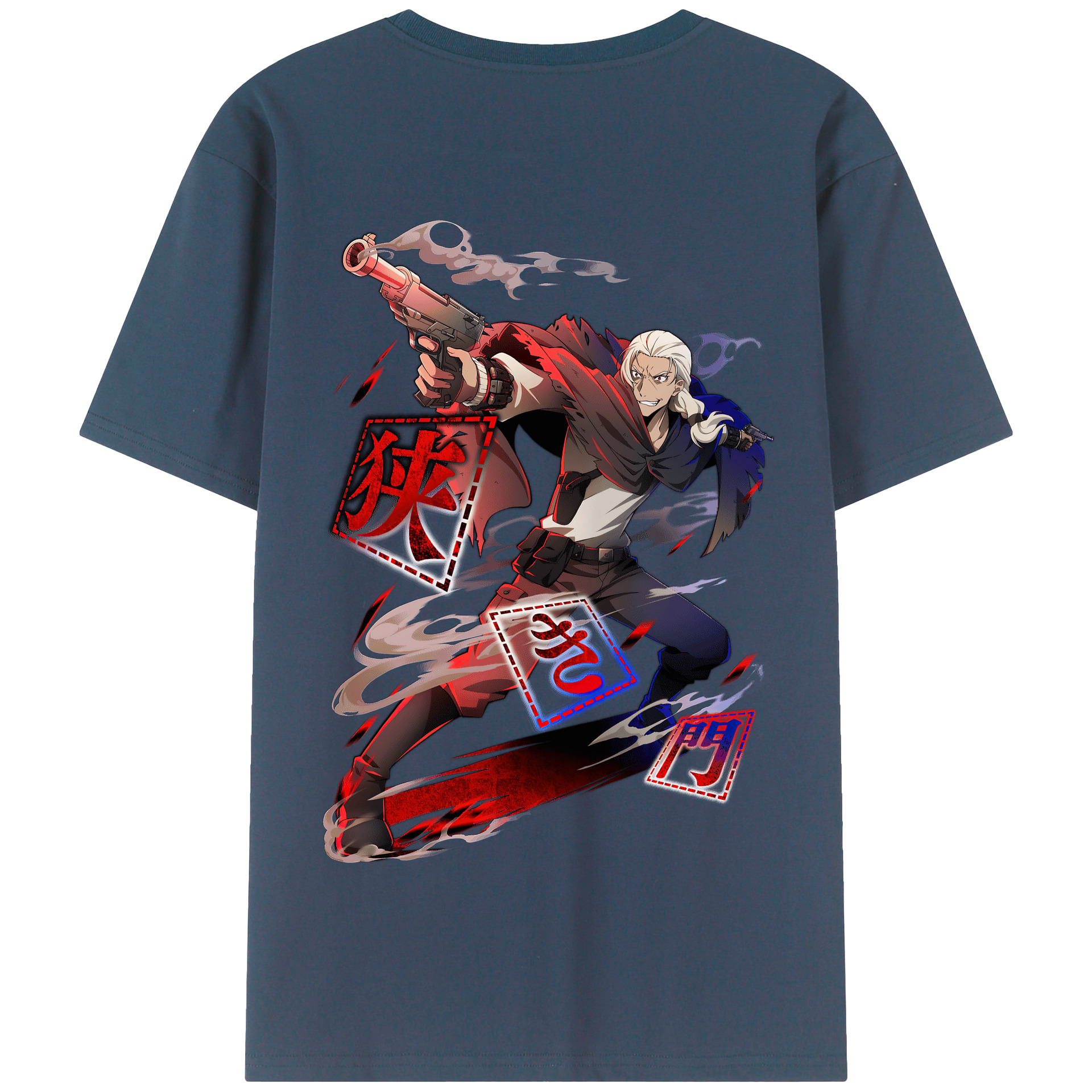 （画像用） 文豪ストレイドッグス Bungo Stray Dogs 綿100％半袖Tシャツ（背面プリント）
