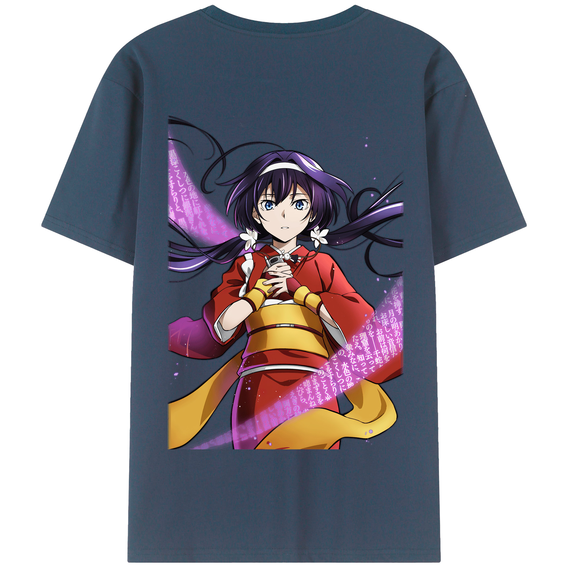 （画像用） 文豪ストレイドッグス Bungo Stray Dogs 綿100％半袖Tシャツ（背面プリント）