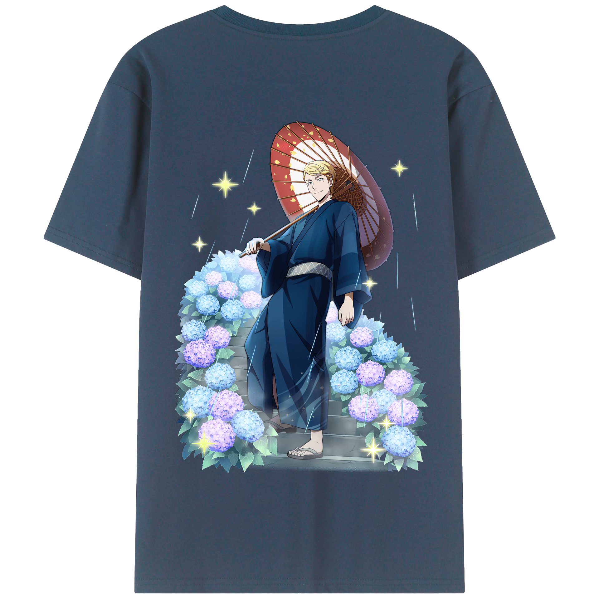 （画像用） 文豪ストレイドッグス Bungo Stray Dogs 綿100％半袖Tシャツ（背面プリント）