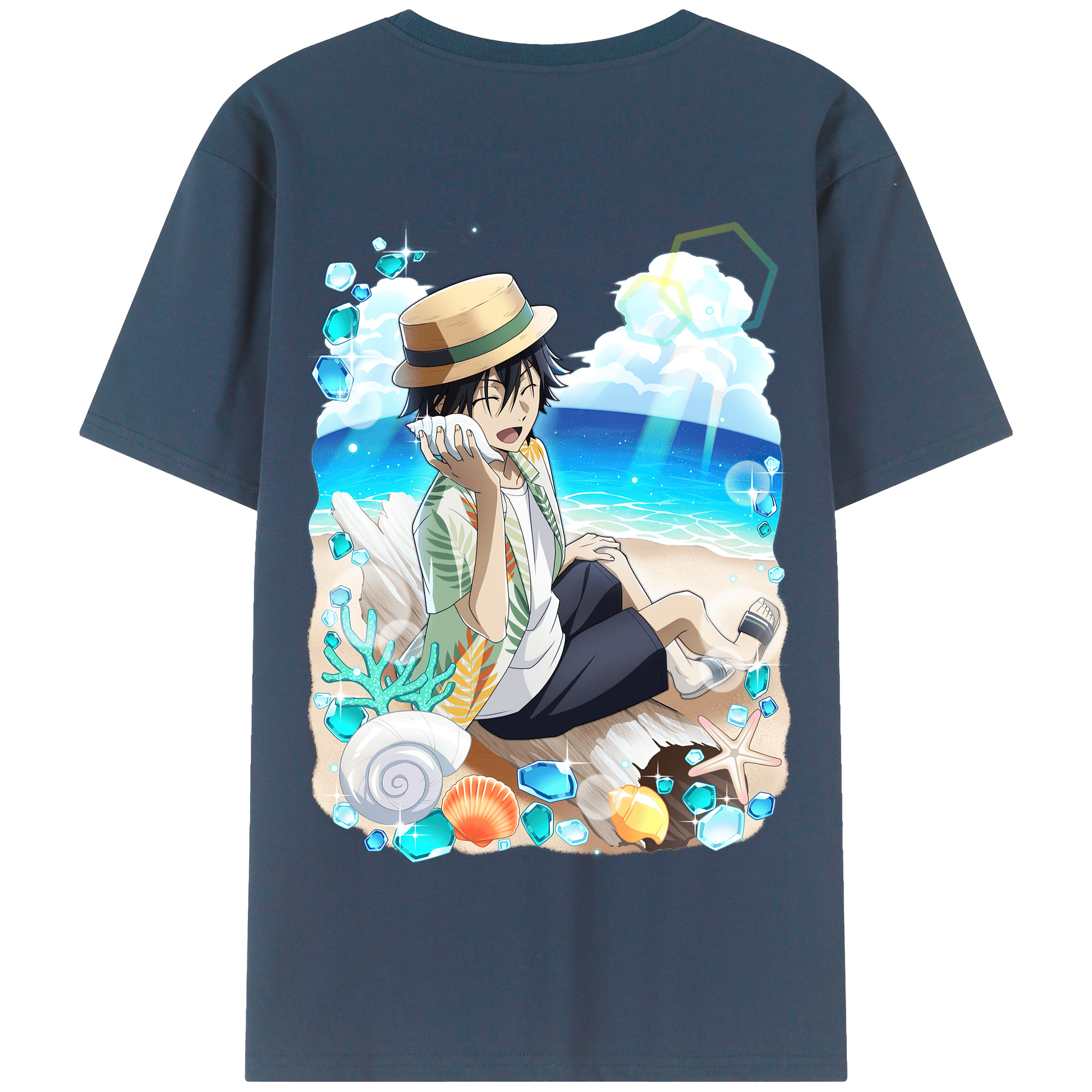 （画像用） 文豪ストレイドッグス Bungo Stray Dogs 綿100％半袖Tシャツ（背面プリント）