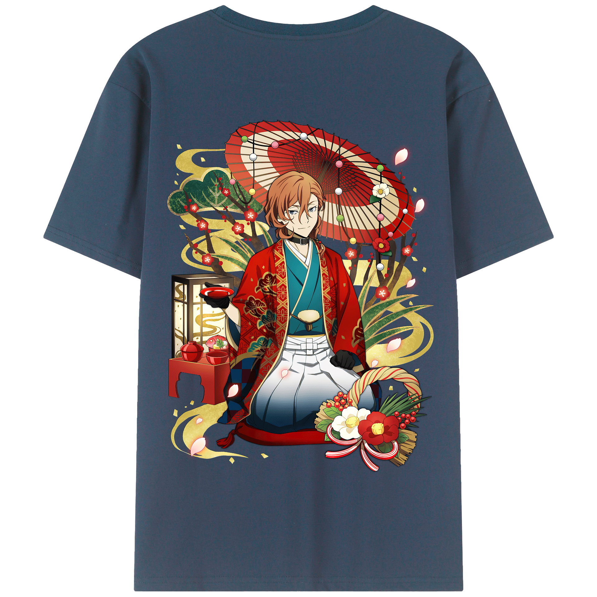 （画像用） 文豪ストレイドッグス Bungo Stray Dogs 綿100％半袖Tシャツ（背面プリント）