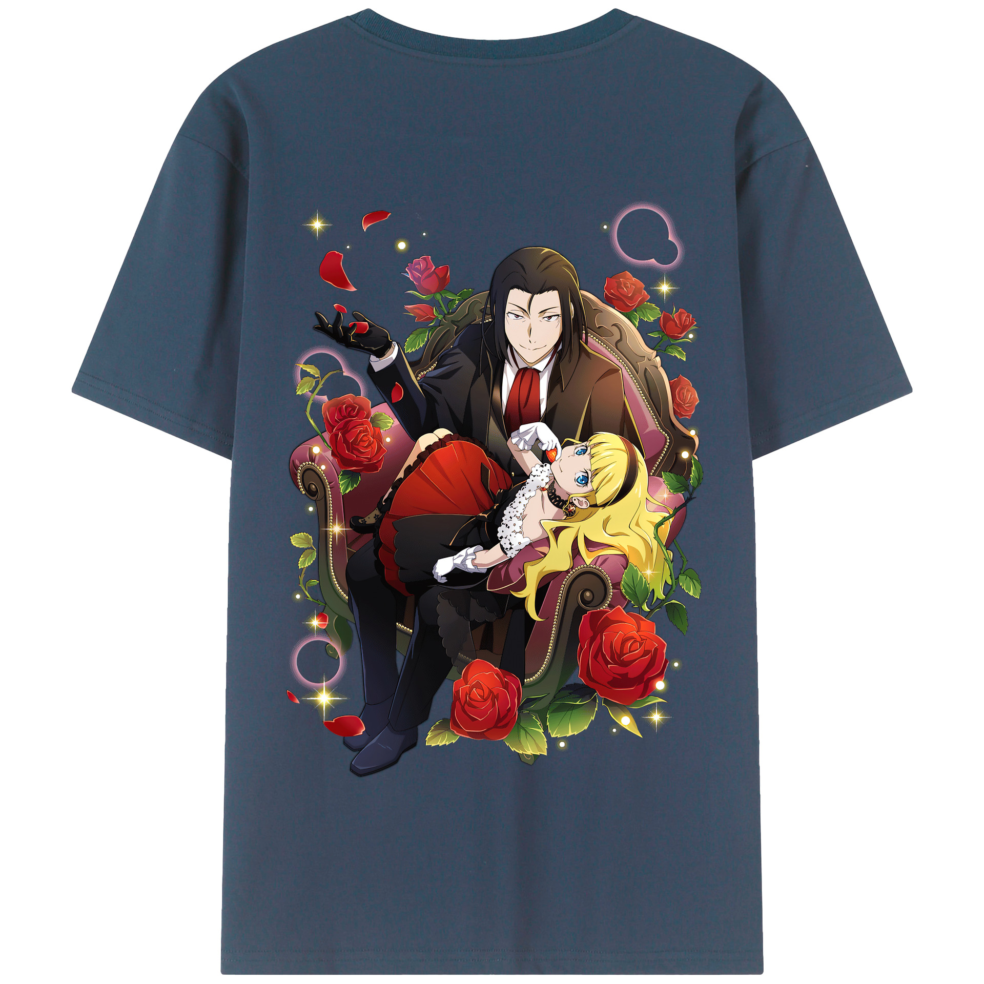 （画像用） 文豪ストレイドッグス Bungo Stray Dogs 綿100％半袖Tシャツ（背面プリント）