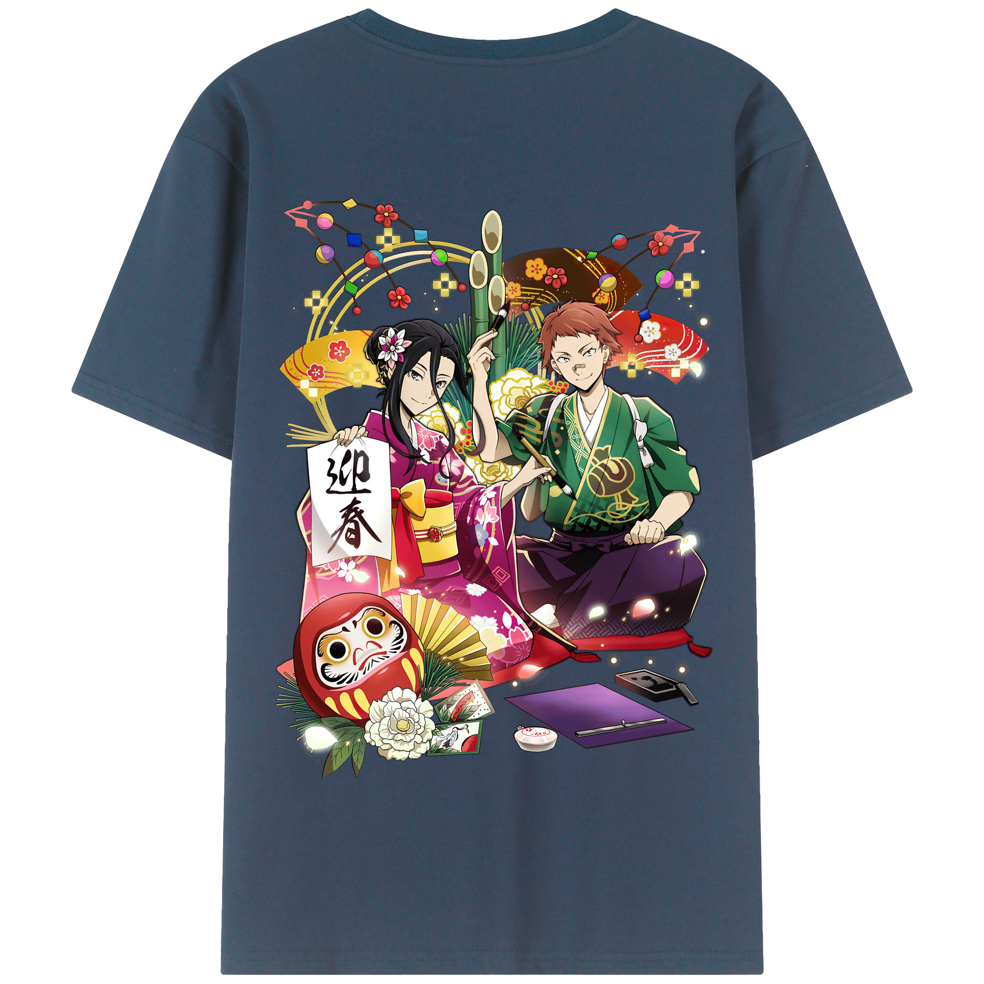 （画像用） 文豪ストレイドッグス Bungo Stray Dogs 綿100％半袖Tシャツ（背面プリント）