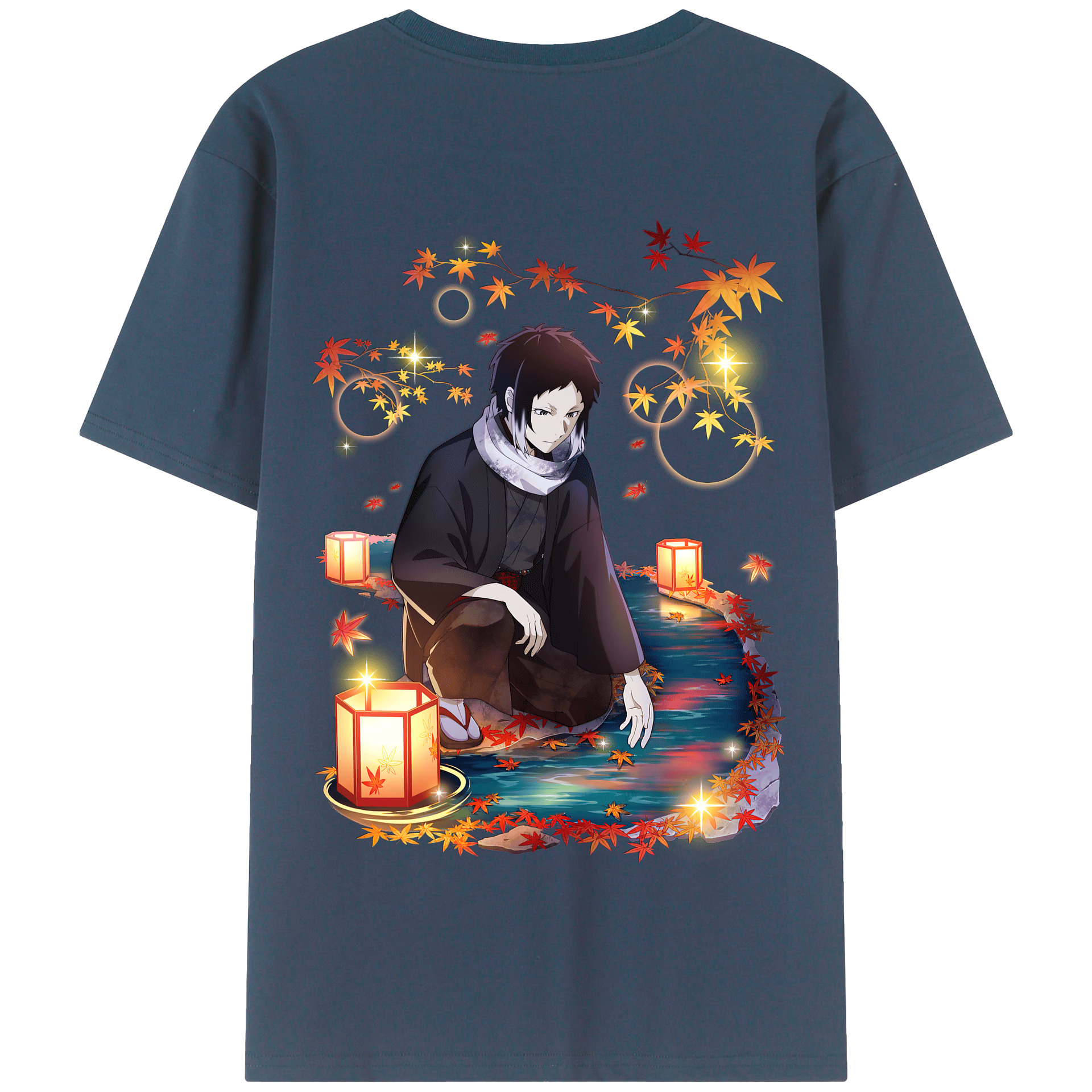 （画像用） 文豪ストレイドッグス Bungo Stray Dogs 綿100％半袖Tシャツ（背面プリント）