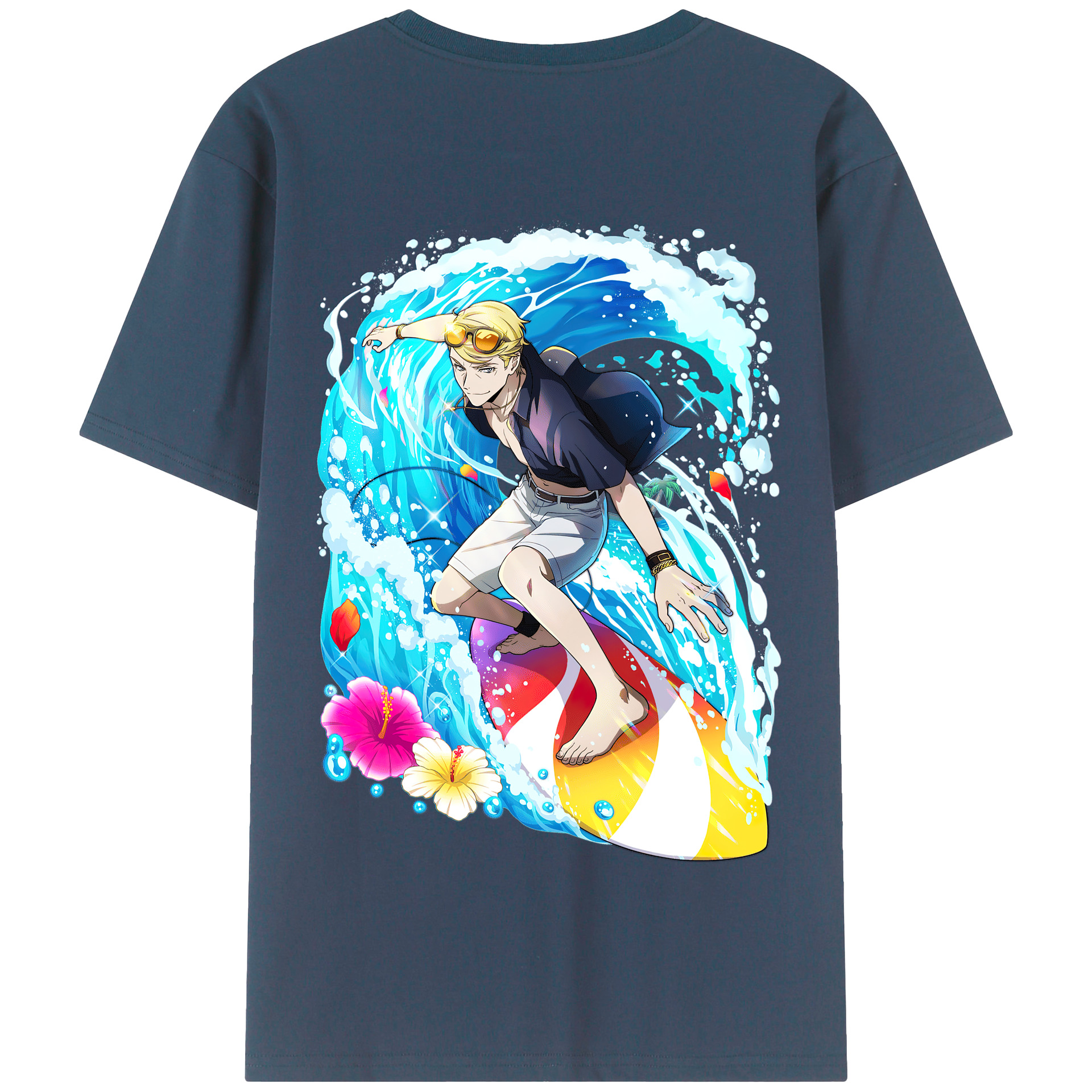 （画像用） 文豪ストレイドッグス Bungo Stray Dogs 綿100％半袖Tシャツ（背面プリント）