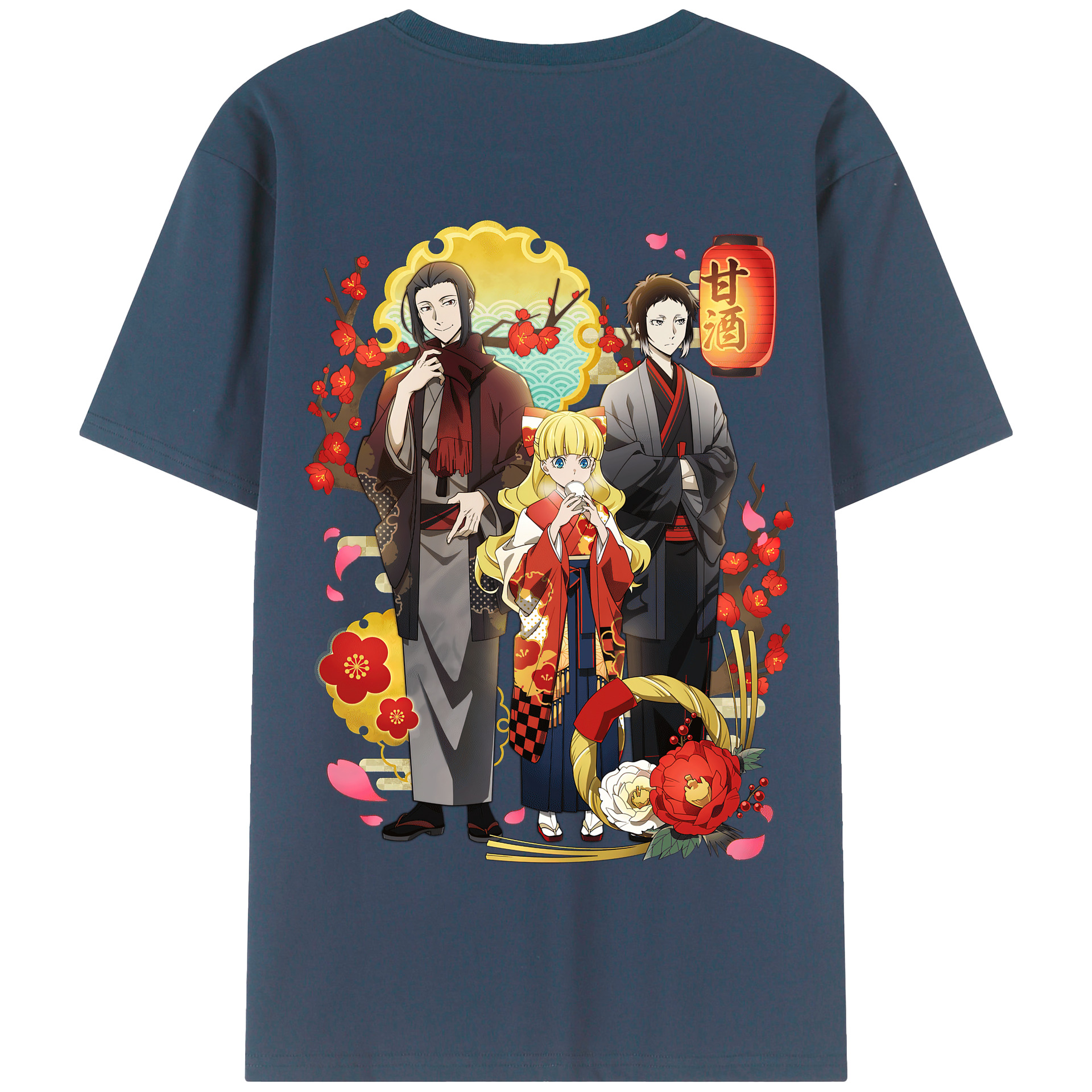 （画像用） 文豪ストレイドッグス Bungo Stray Dogs 綿100％半袖Tシャツ（背面プリント）