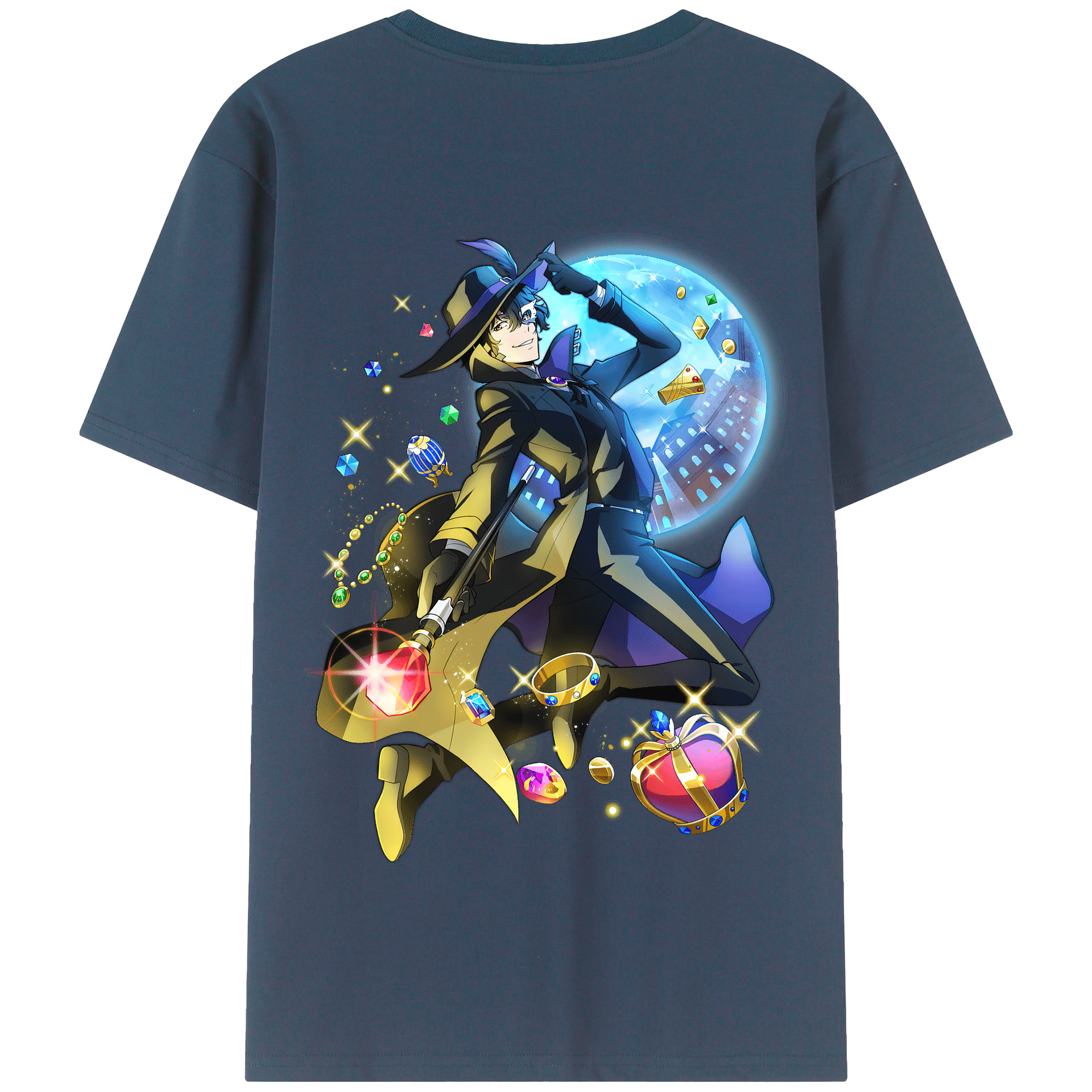 （画像用） 文豪ストレイドッグス Bungo Stray Dogs 綿100％半袖Tシャツ（背面プリント）