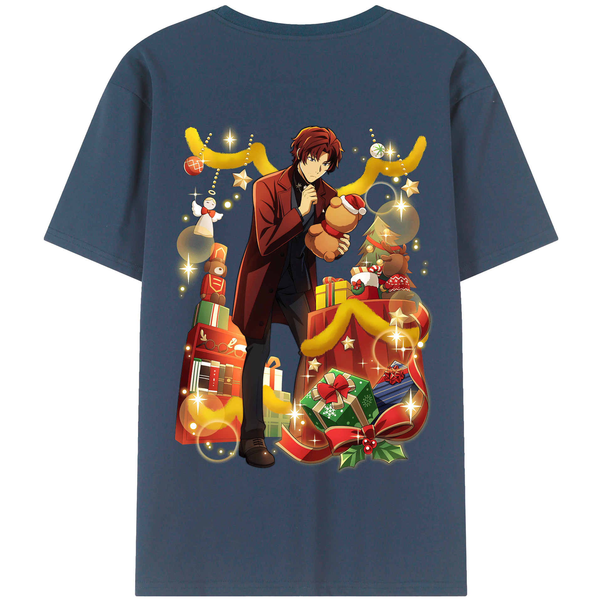 （画像用） 文豪ストレイドッグス Bungo Stray Dogs 綿100％半袖Tシャツ（背面プリント）