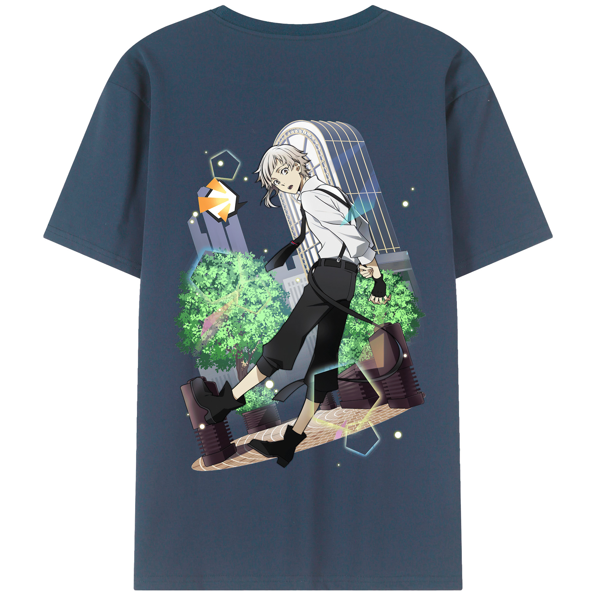 （画像用） 文豪ストレイドッグス Bungo Stray Dogs 綿100％半袖Tシャツ（背面プリント）