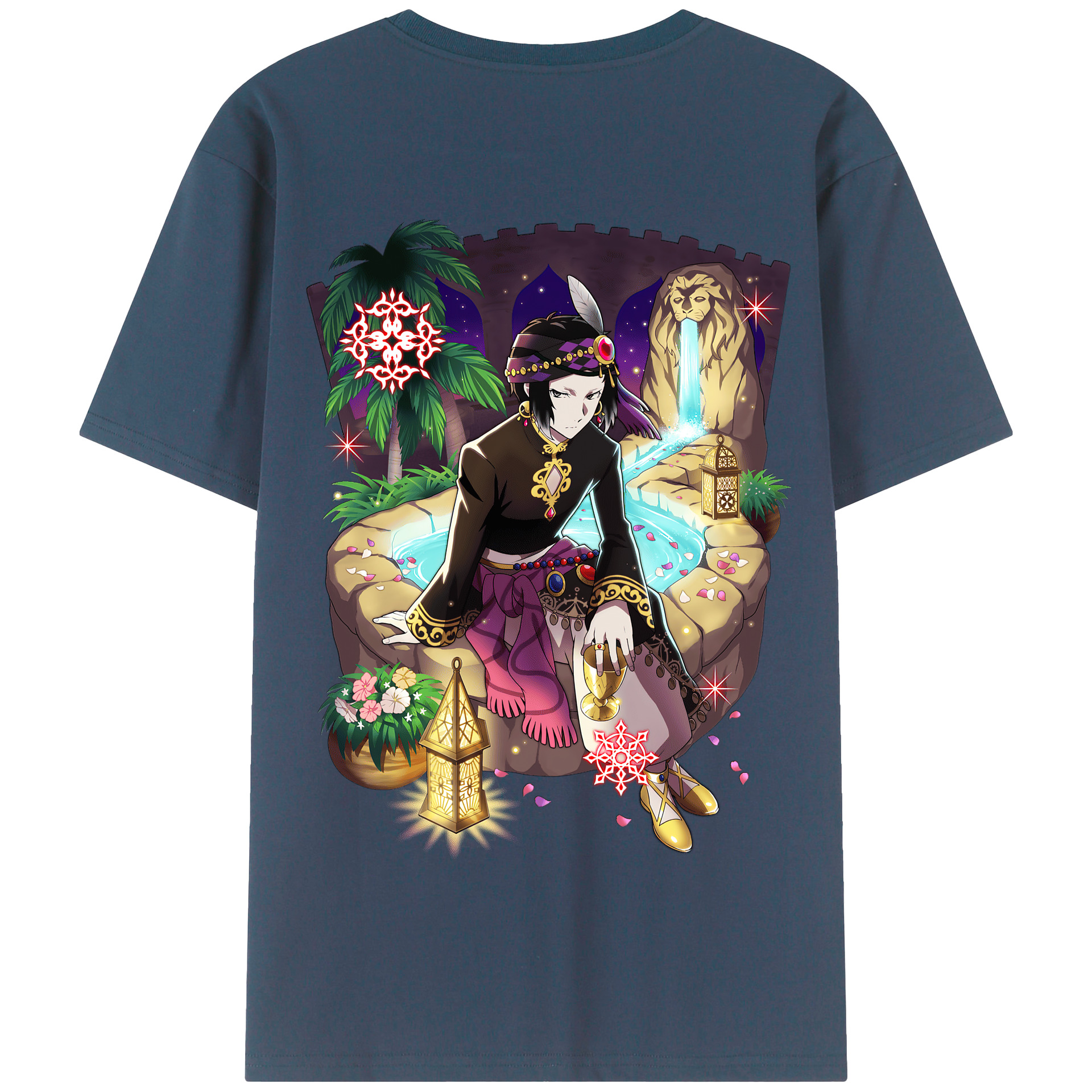（画像用） 文豪ストレイドッグス Bungo Stray Dogs 綿100％半袖Tシャツ（背面プリント）