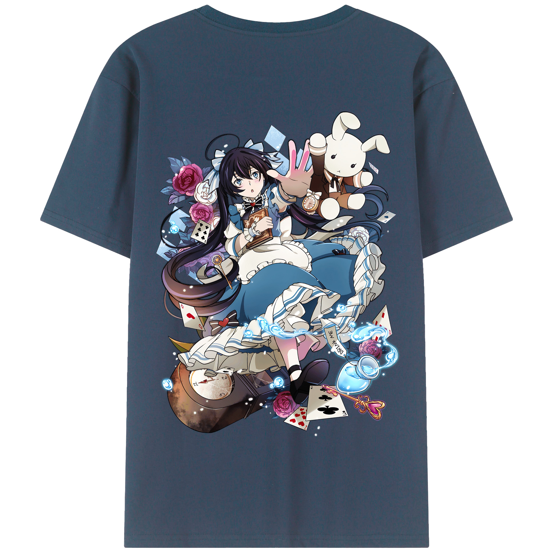 （画像用） 文豪ストレイドッグス Bungo Stray Dogs 綿100％半袖Tシャツ（背面プリント）