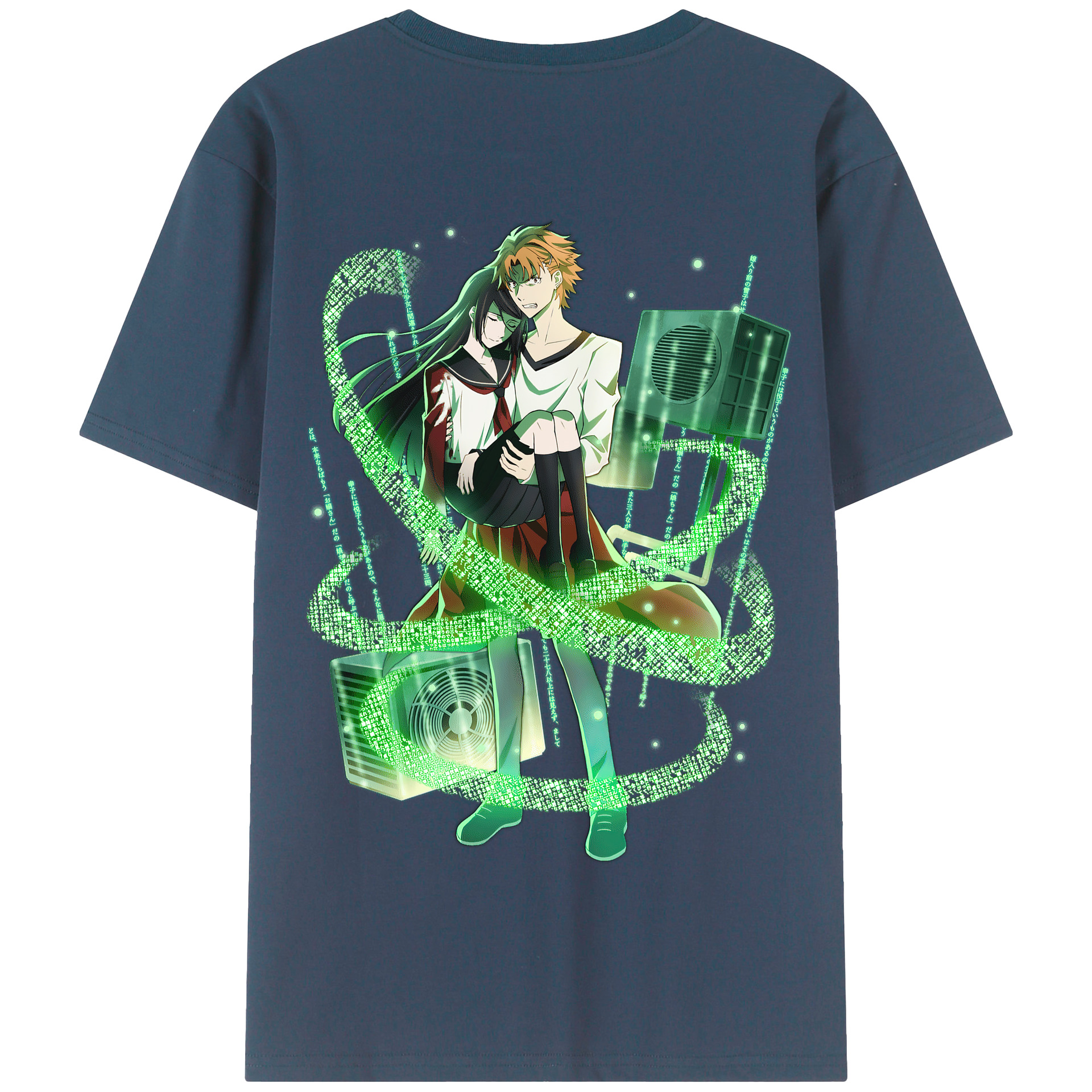 （画像用） 文豪ストレイドッグス Bungo Stray Dogs 綿100％半袖Tシャツ（背面プリント）