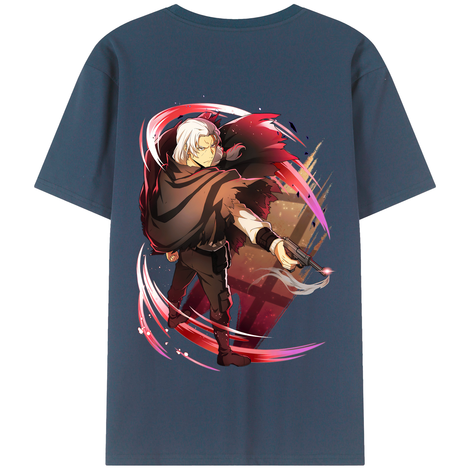 （画像用） 文豪ストレイドッグス Bungo Stray Dogs 綿100％半袖Tシャツ（背面プリント）