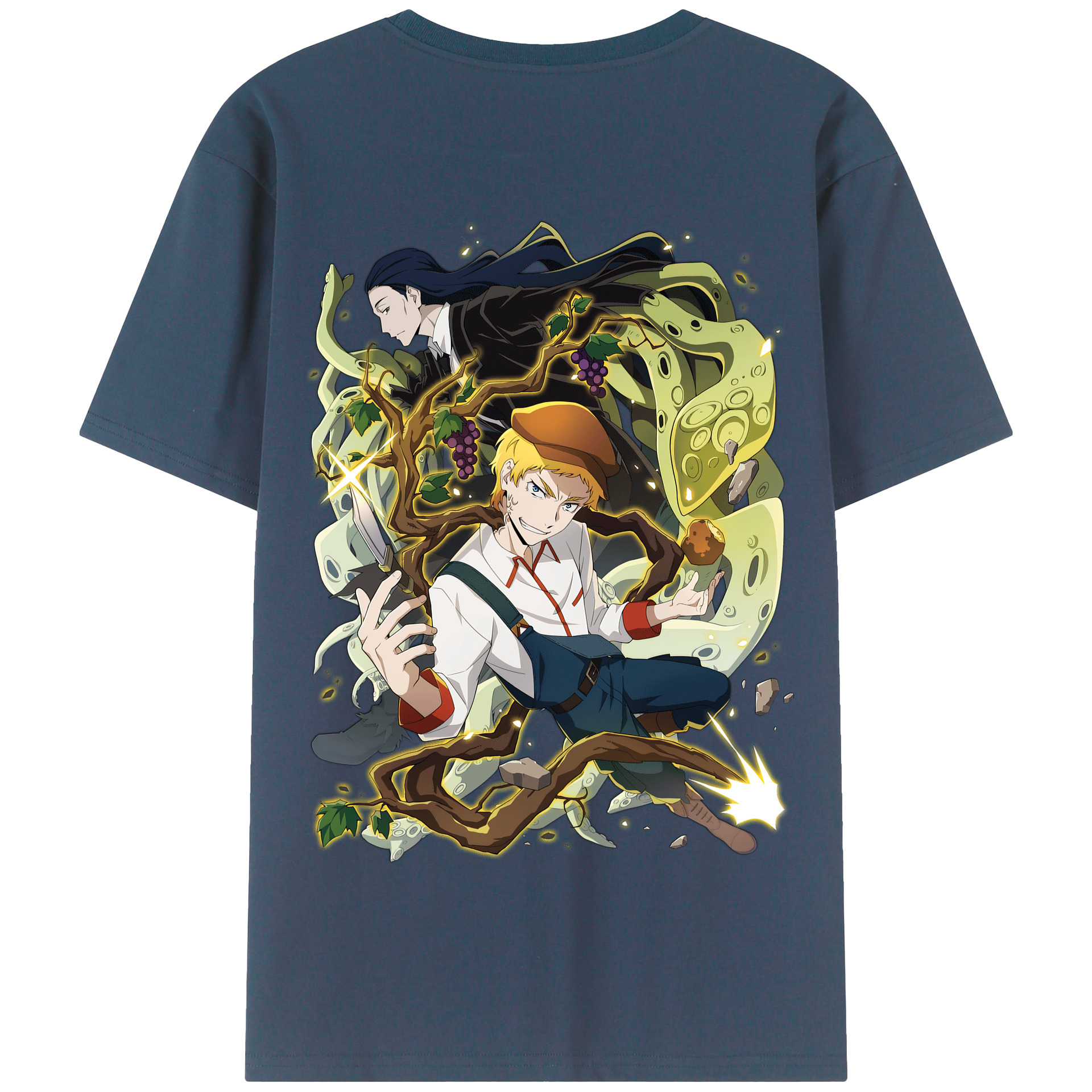 （画像用） 文豪ストレイドッグス Bungo Stray Dogs 綿100％半袖Tシャツ（背面プリント）