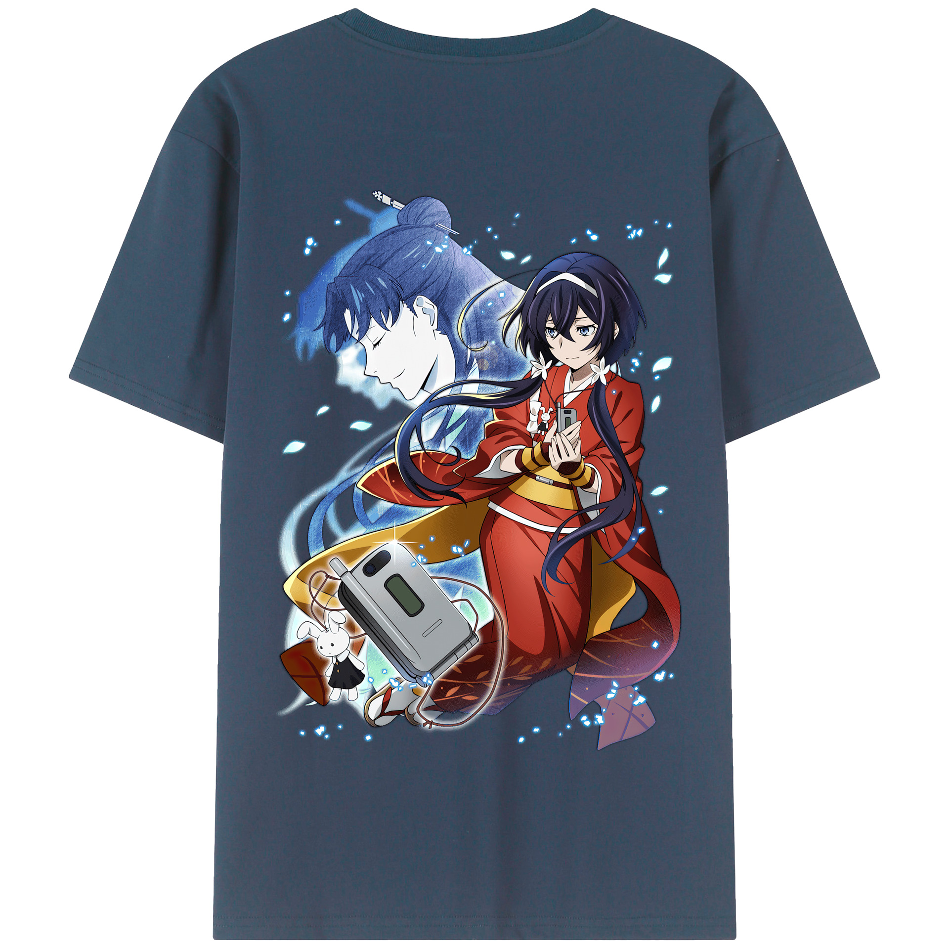 （画像用） 文豪ストレイドッグス Bungo Stray Dogs 綿100％半袖Tシャツ（背面プリント）