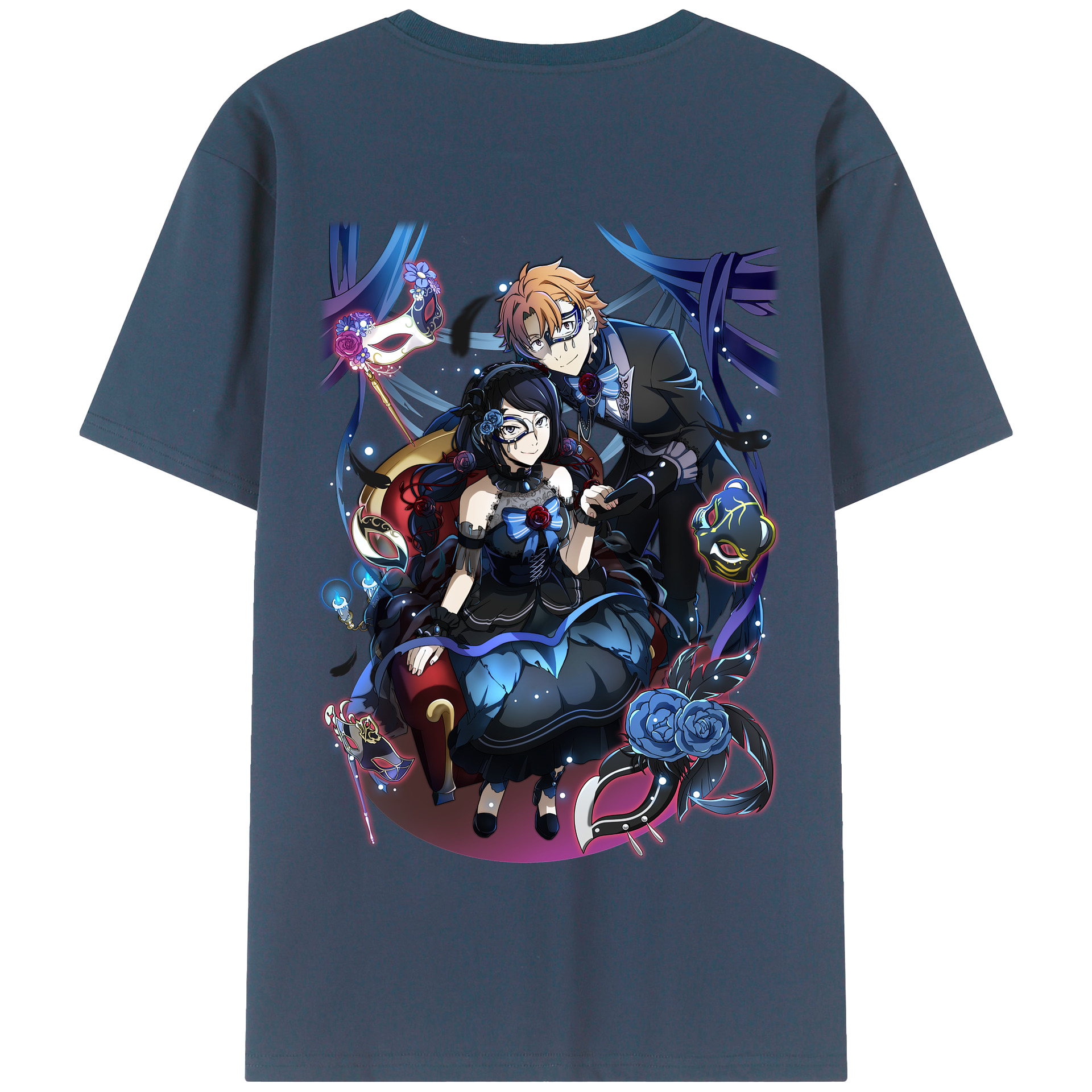（画像用） 文豪ストレイドッグス Bungo Stray Dogs 綿100％半袖Tシャツ（背面プリント）