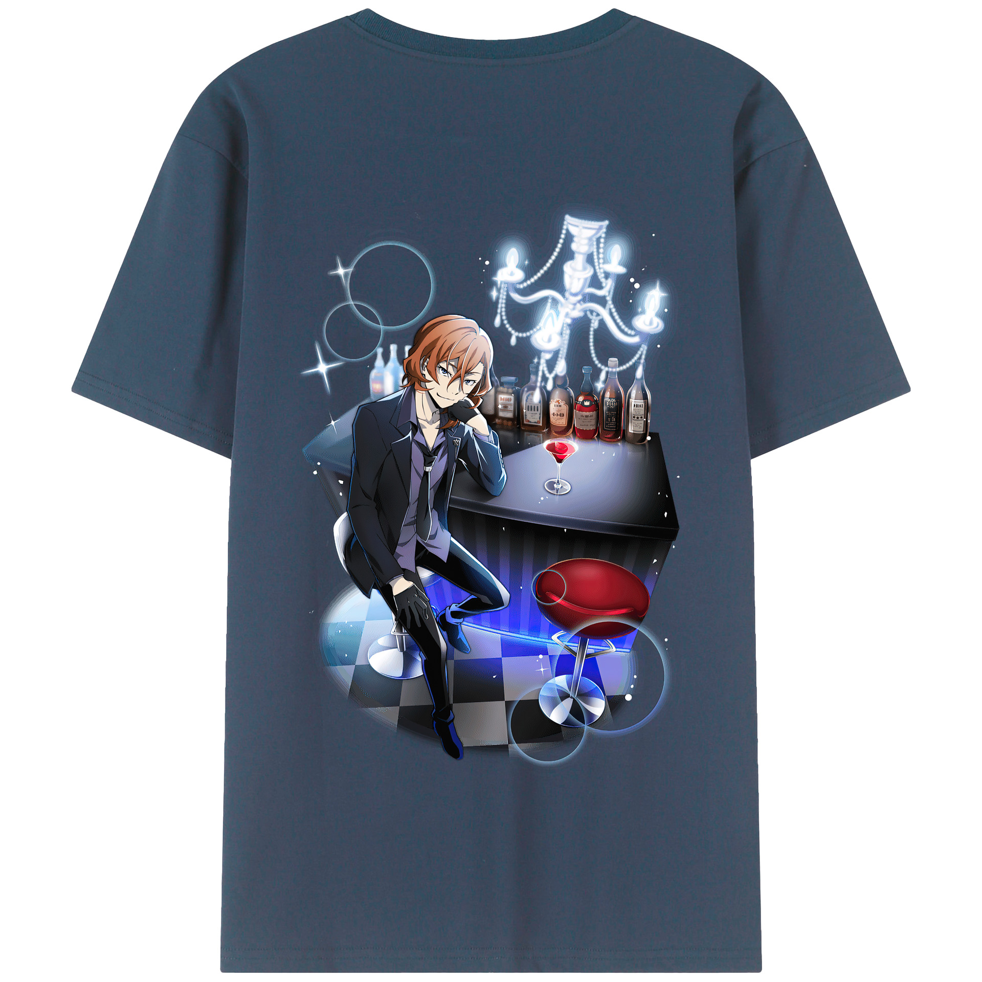 （画像用） 文豪ストレイドッグス Bungo Stray Dogs 綿100％半袖Tシャツ（背面プリント）