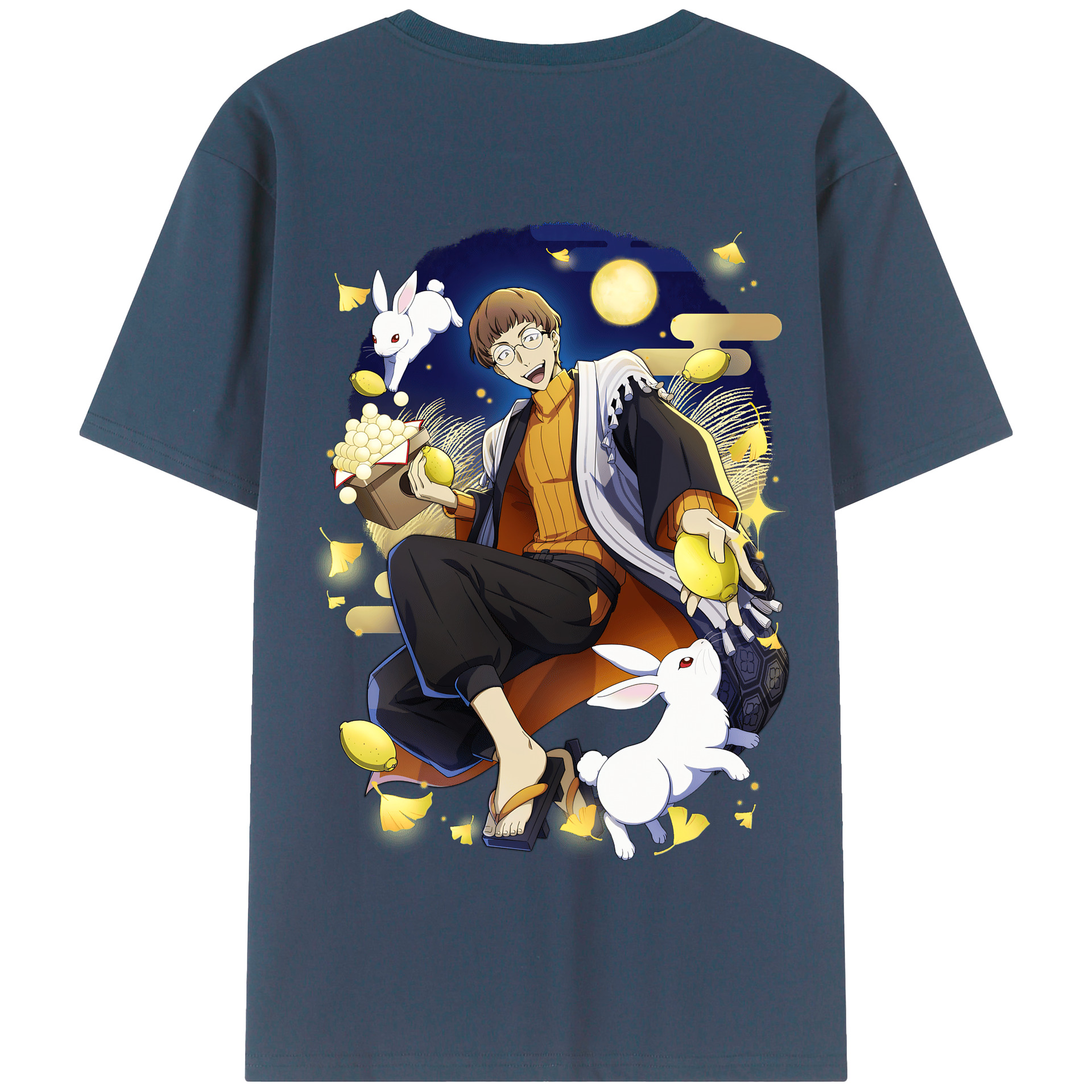 （画像用） 文豪ストレイドッグス Bungo Stray Dogs 綿100％半袖Tシャツ（背面プリント）