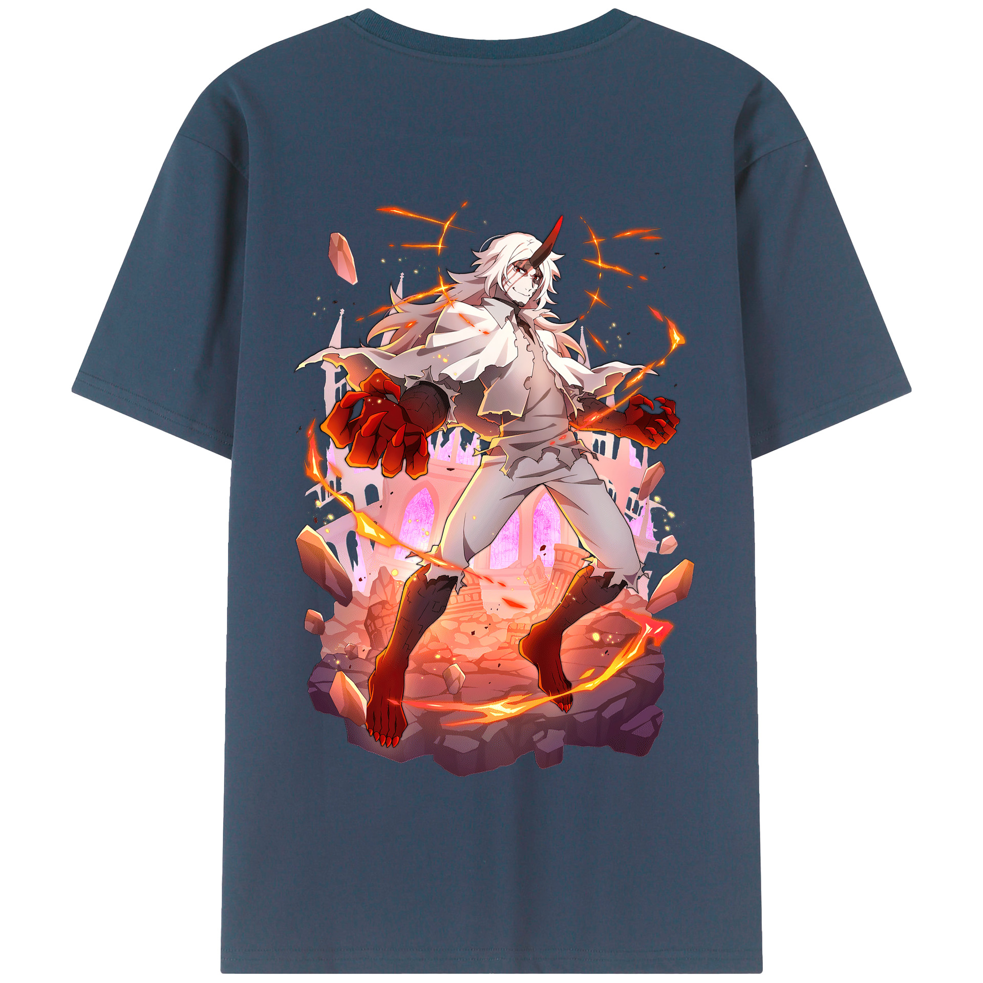 （画像用） 文豪ストレイドッグス Bungo Stray Dogs 綿100％半袖Tシャツ（背面プリント）