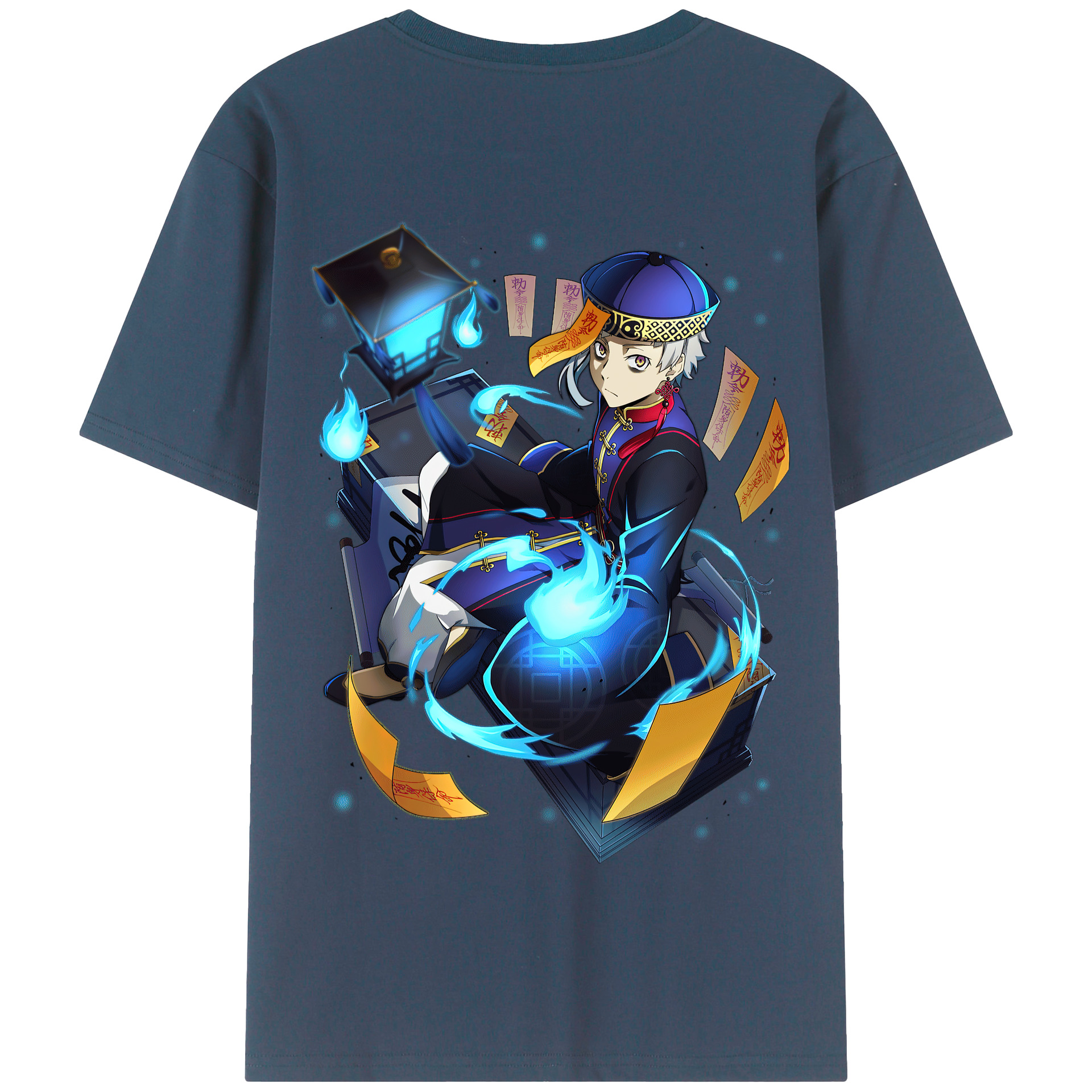 （画像用） 文豪ストレイドッグス Bungo Stray Dogs 綿100％半袖Tシャツ（背面プリント）