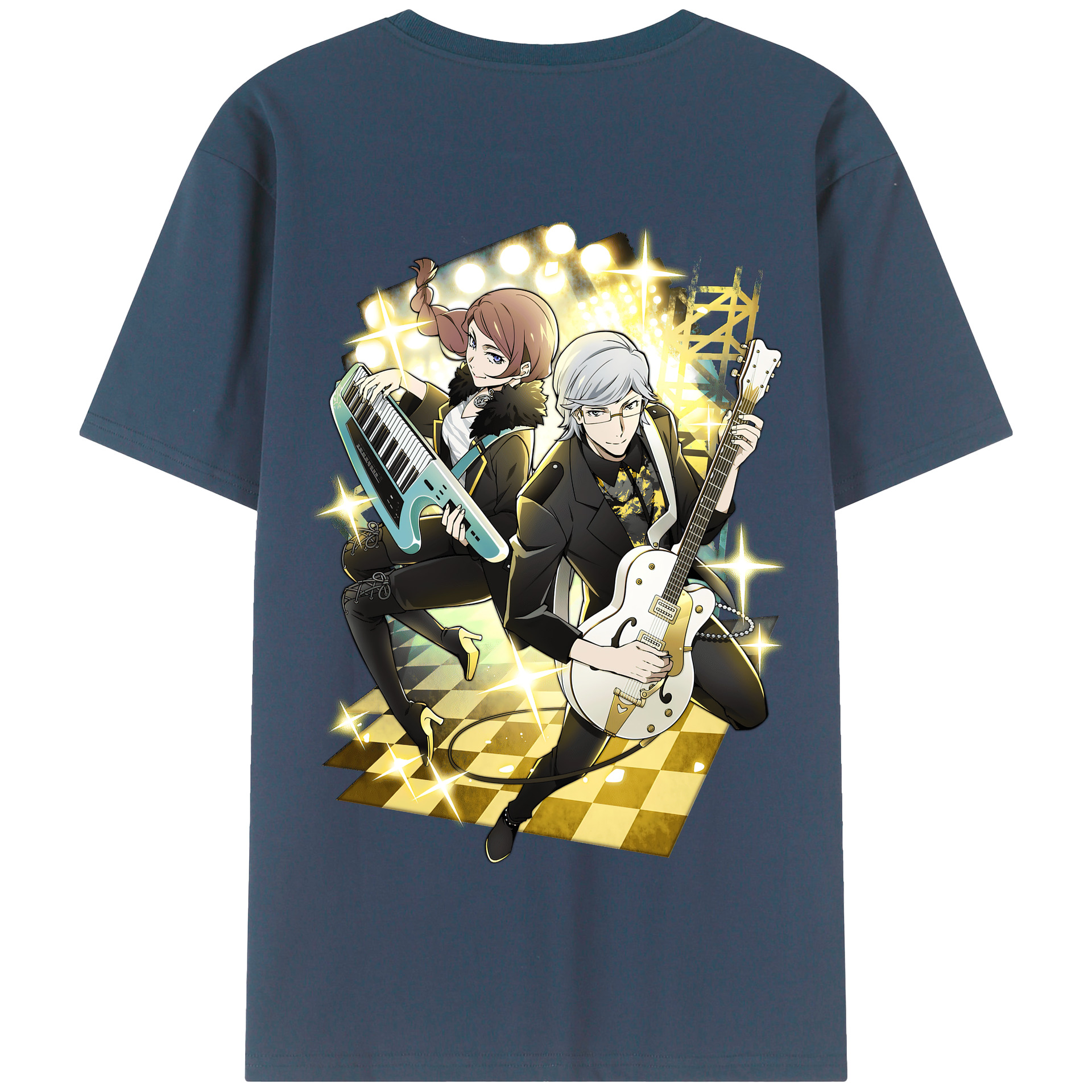 （画像用） 文豪ストレイドッグス Bungo Stray Dogs 綿100％半袖Tシャツ（背面プリント）