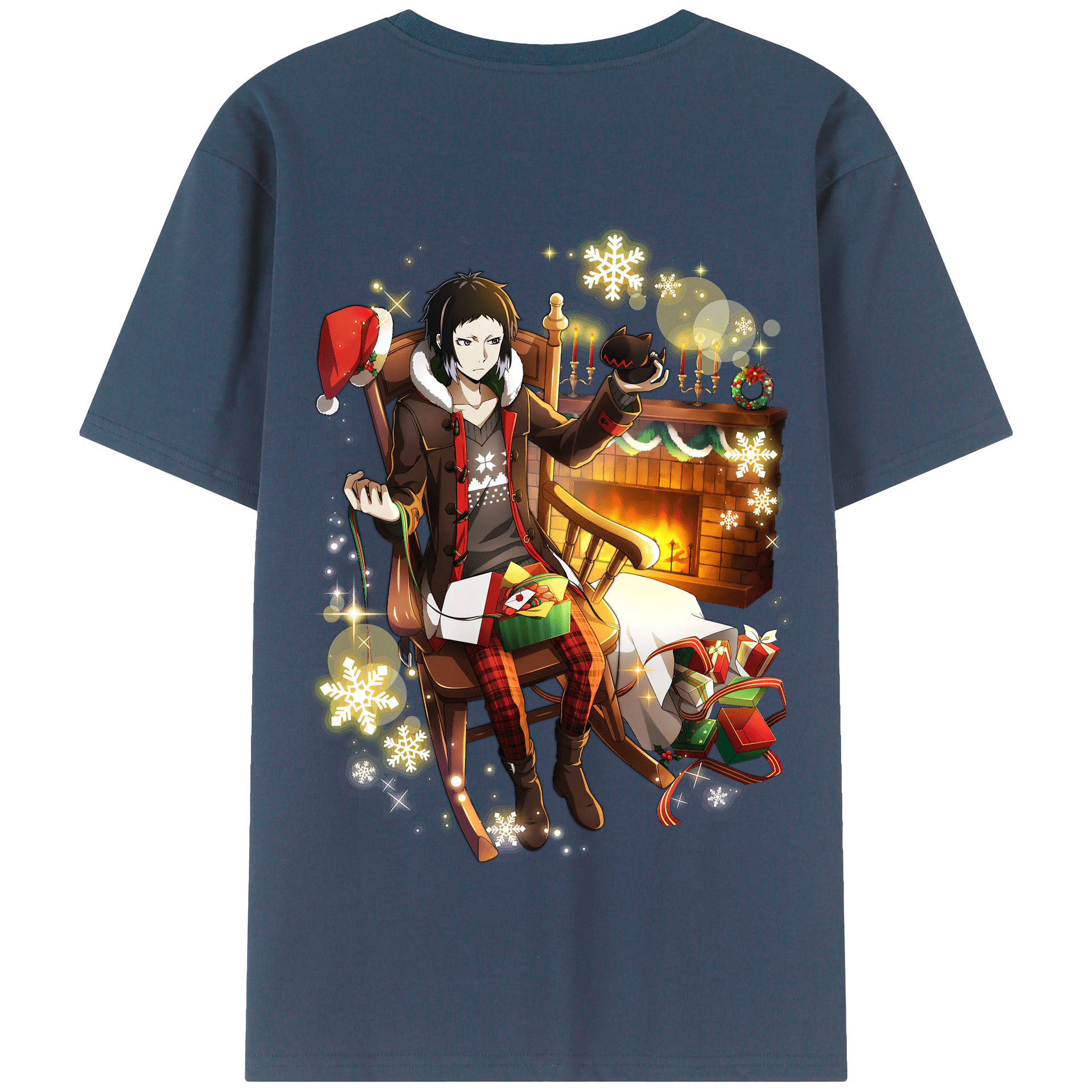 （画像用） 文豪ストレイドッグス Bungo Stray Dogs 綿100％半袖Tシャツ（背面プリント）