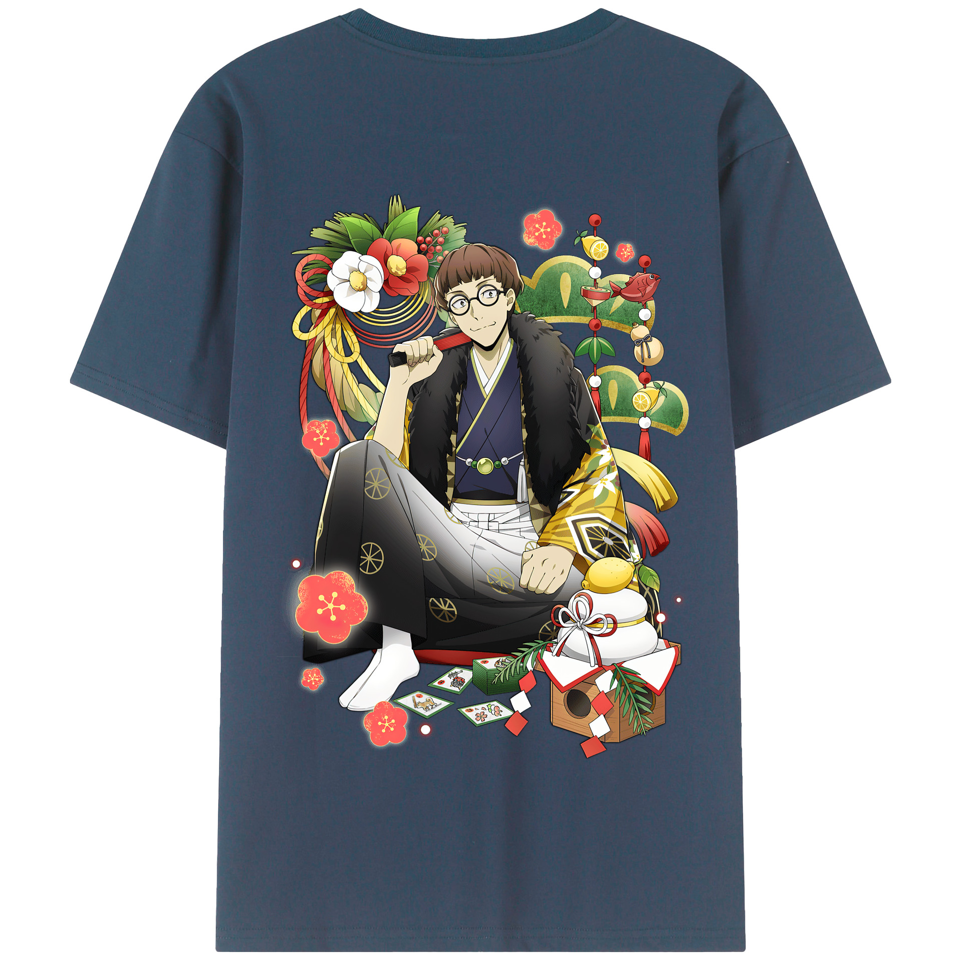（画像用） 文豪ストレイドッグス Bungo Stray Dogs 綿100％半袖Tシャツ（背面プリント）